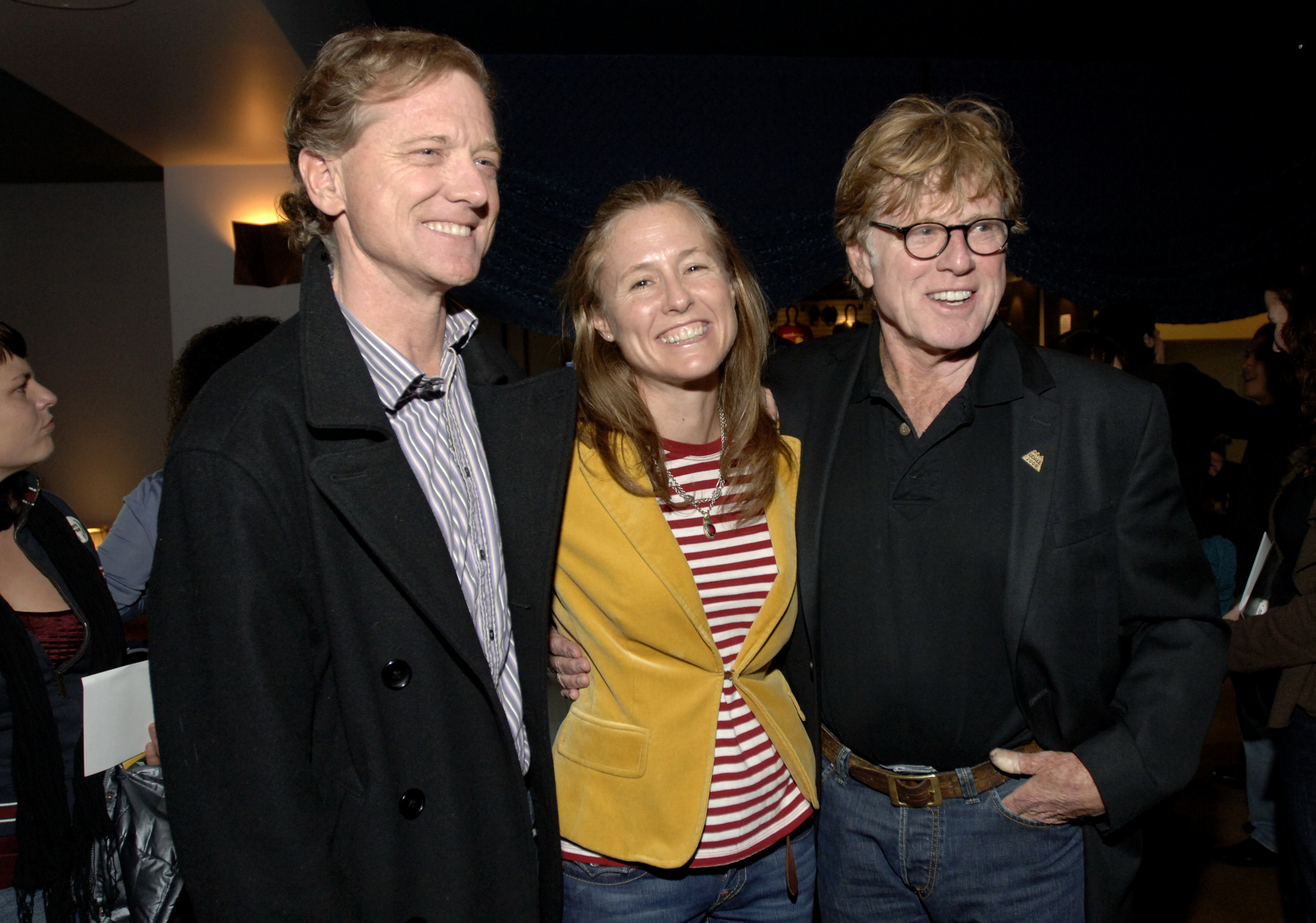 Jamie Redford, Kyle Redford, and Robert Redford attend the Premiere of HBO's Brave New Voices & Youth Speaks at the Sundance Kubuki Cinemas in San Francisco, California, on March 24, 2009. | Source: Getty Images
