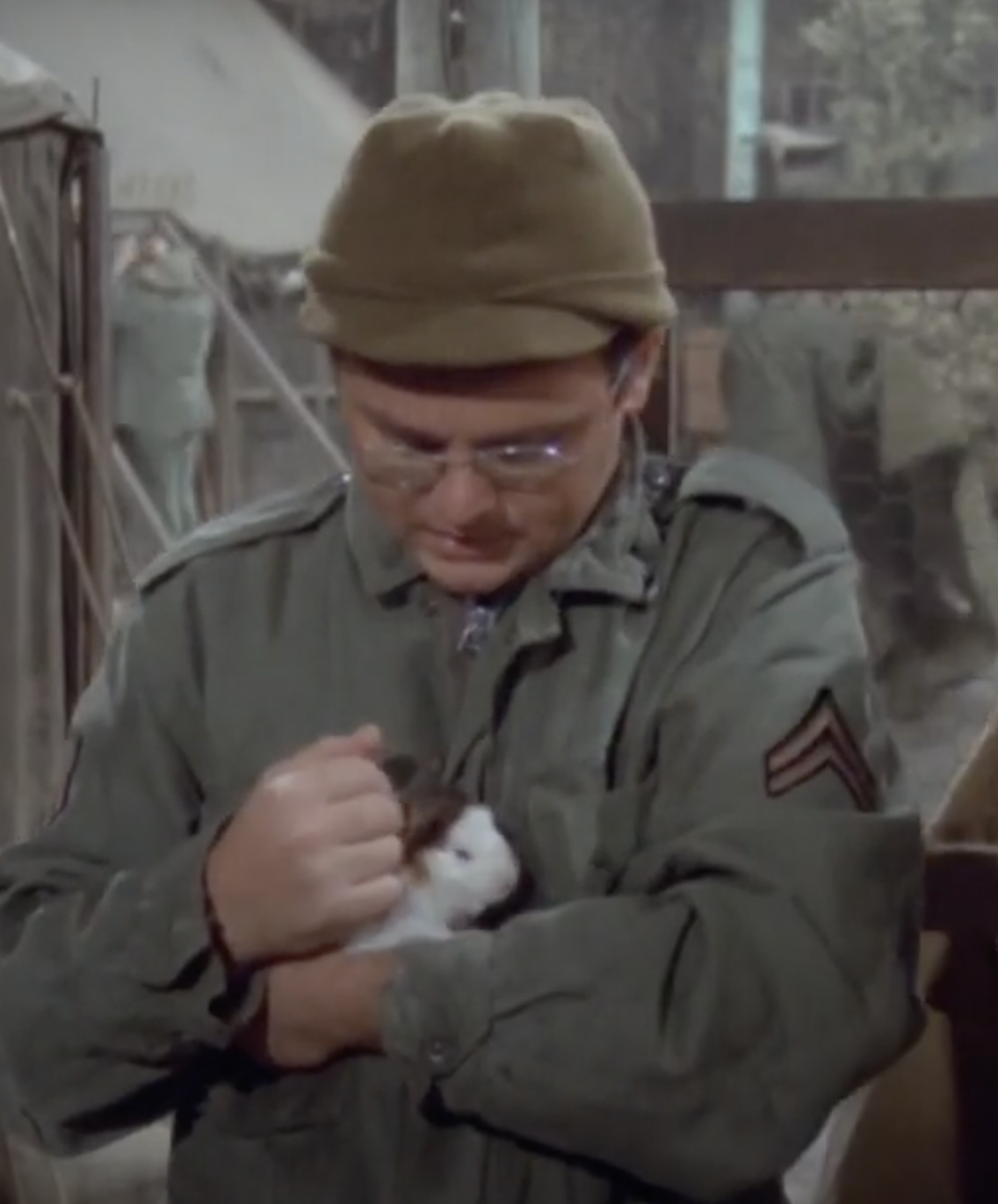 Gary Burghoff on "M*A*S*H" with his pet guinea pig | Source: 20th Century Fox Television