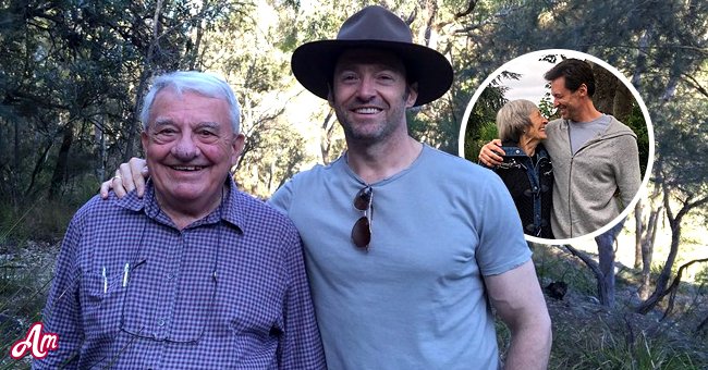 A collage of Hugh Jackman with his dad and mom | Photo: Instagram.com/thehughjackman