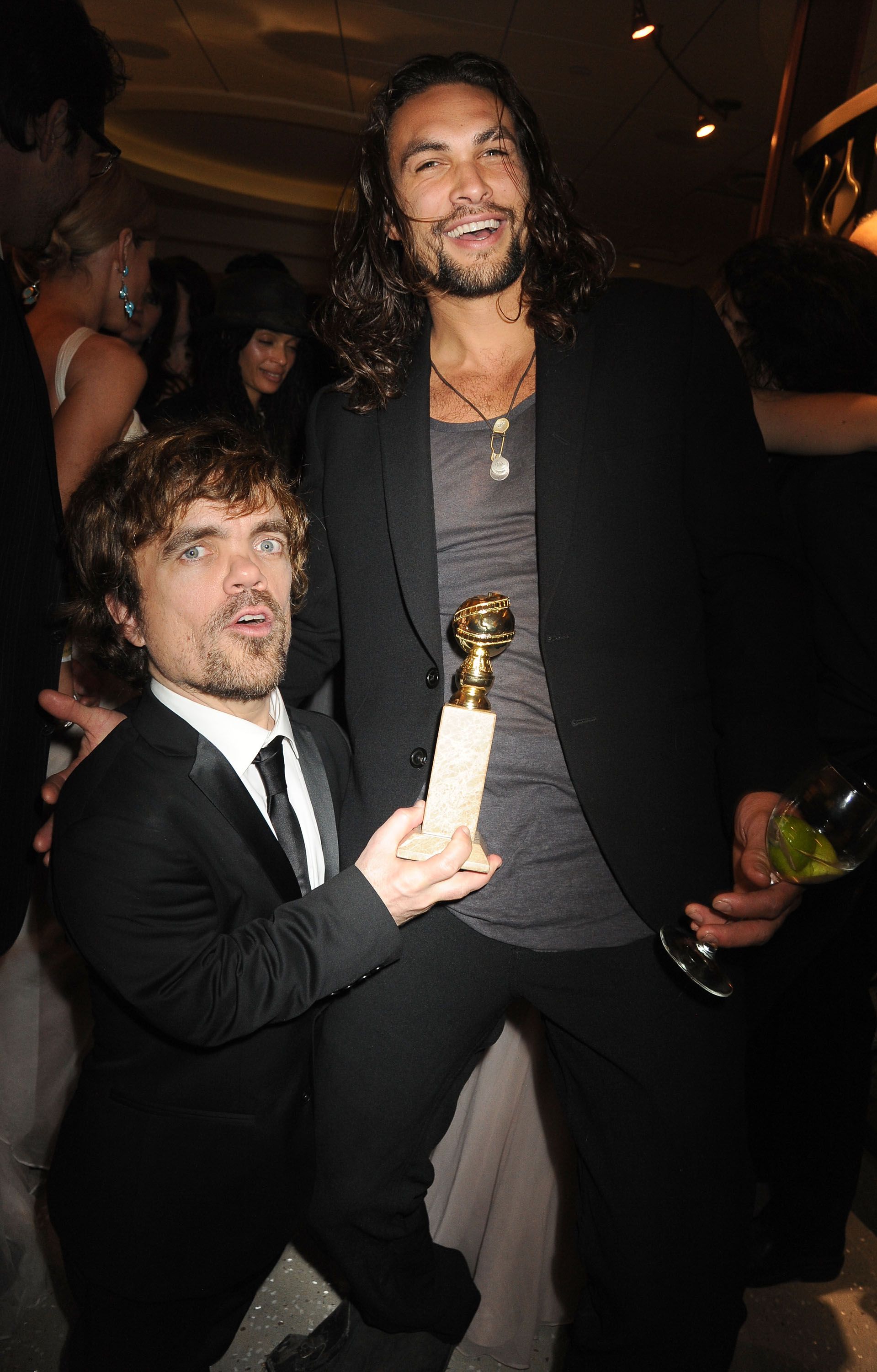  Peter Dinklage and Jason Momoa at the HBO's Official After Party for the 69th Annual Golden Globe Awards in 2012 in Beverly Hills, California | Source: Getty Images