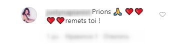 Commentaire d'un fan pour soutenir Christophe. | Photo : Instagram/raphaelharoche Commentaire d'un fan pour soutenir Christophe. | Photo : Instagram/raphaelharoche