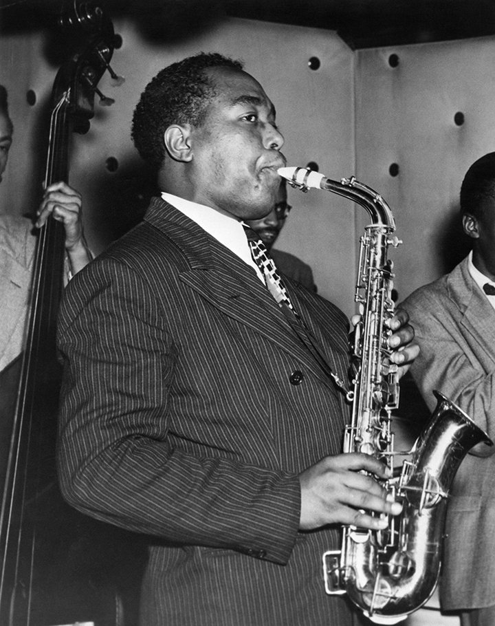Charlie Parker playing at the Three Deuces in New York City in 1945. I Image: Getty Images. 