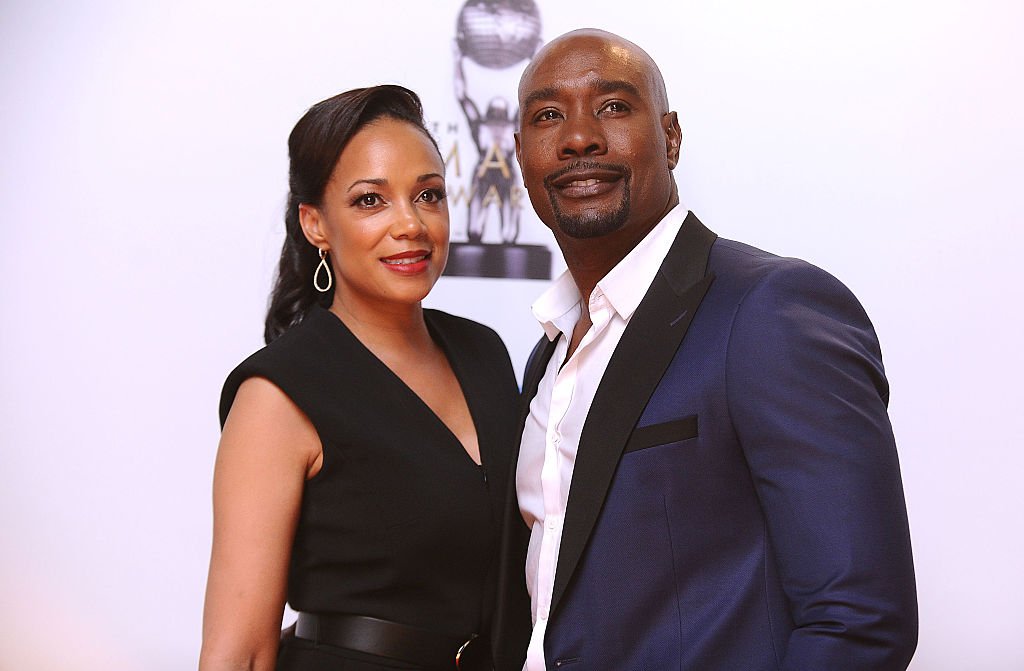 Morris Chestnut (R) and wife Pam Byse attend the 47th NAACP Image Awards at Pasadena Civic Auditorium on February 5, 2016. | Photo: Getty Images