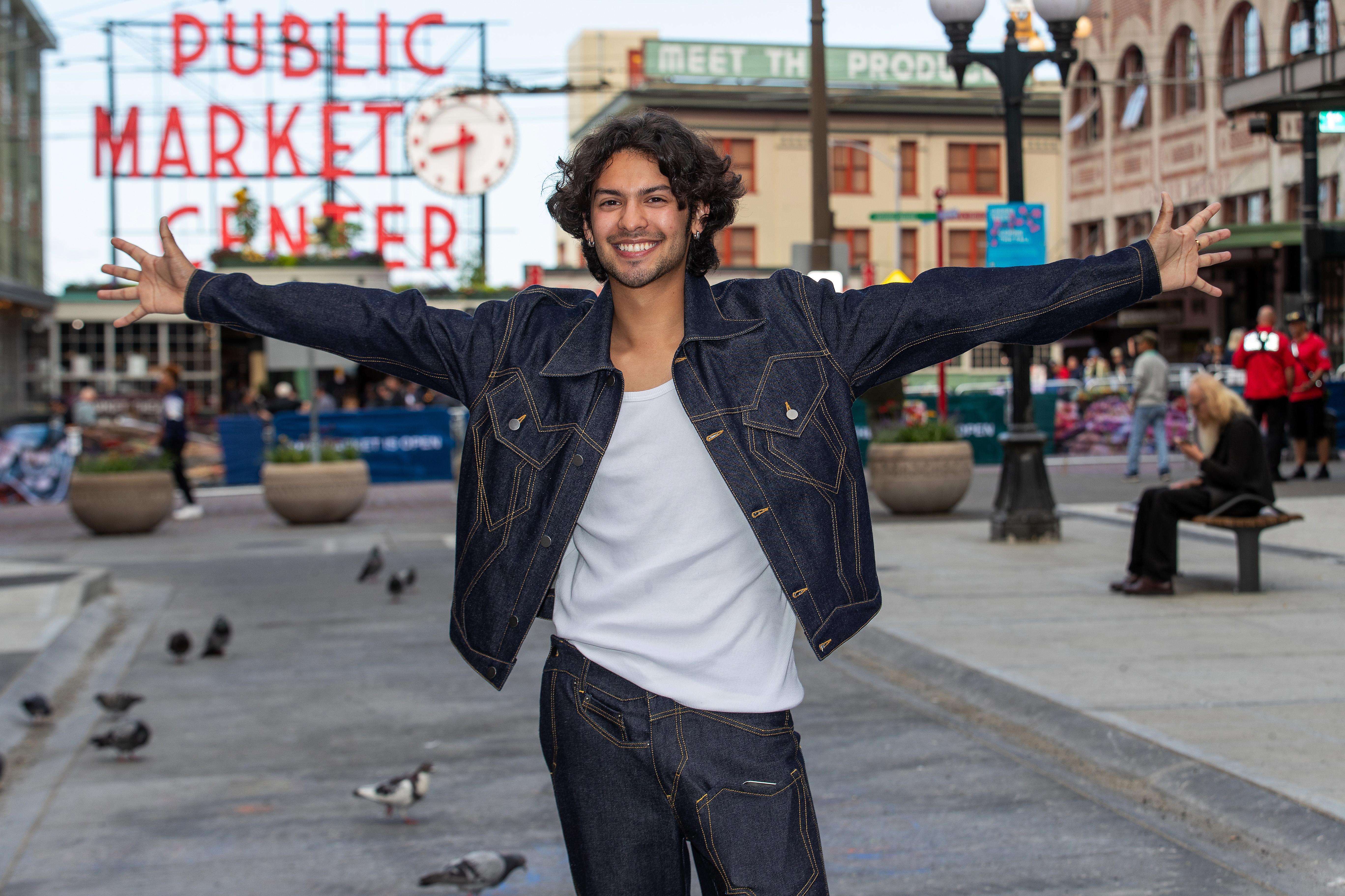 Xolo Maridueña at the Pike Place Market on July 11, 2023, in Seattle, Washington. | Source: Getty Images