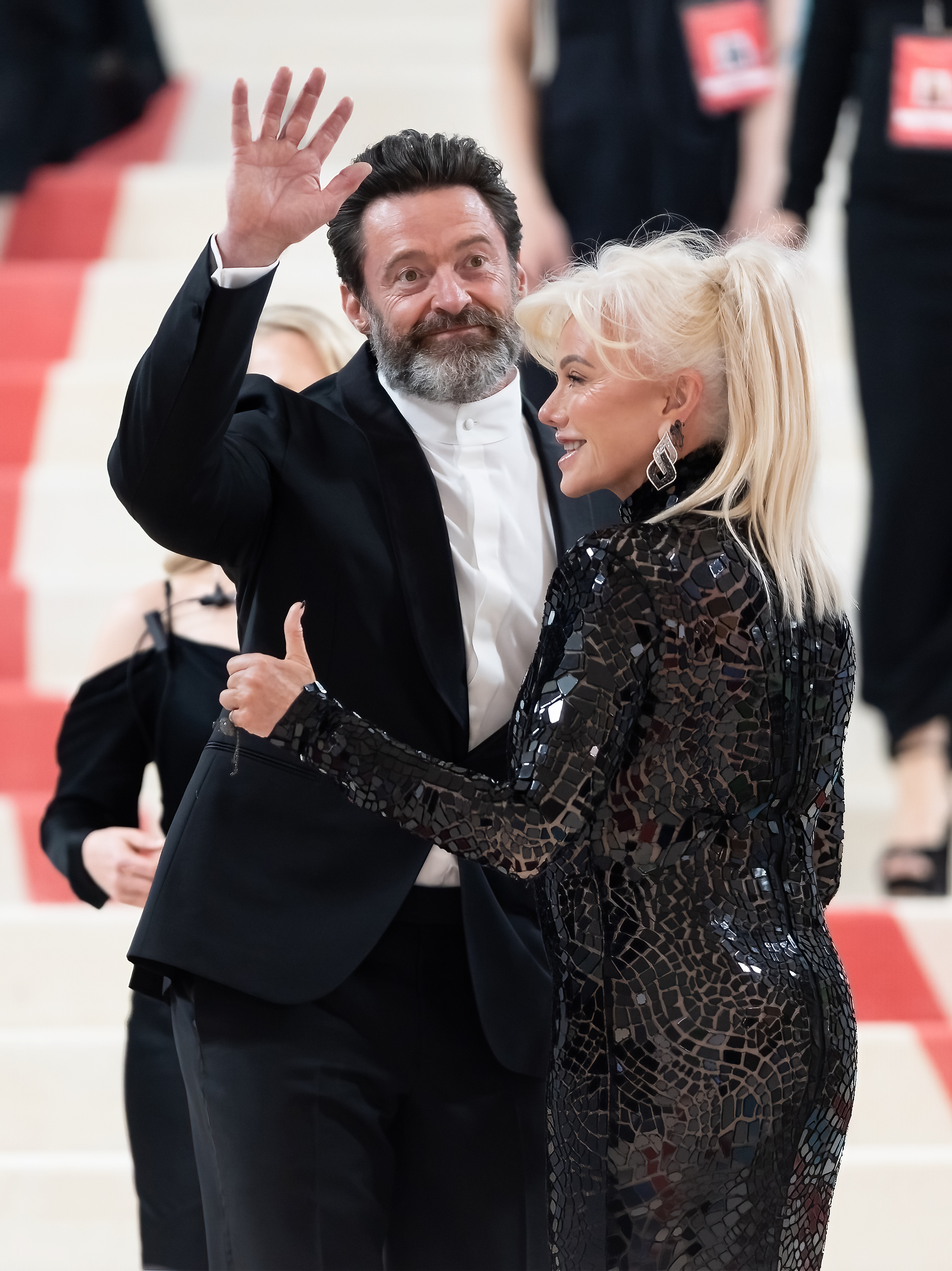 Hugh Jackman and Deborra-Lee Furness at an event in New York City on May 1, 2023. | Source: Getty Images