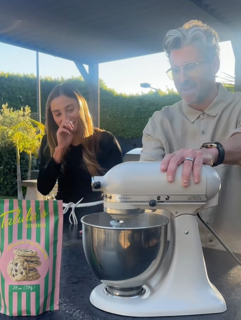 Patrick and Talula Dempsey bake together. | Source: TikTok/talulafyfedempsey