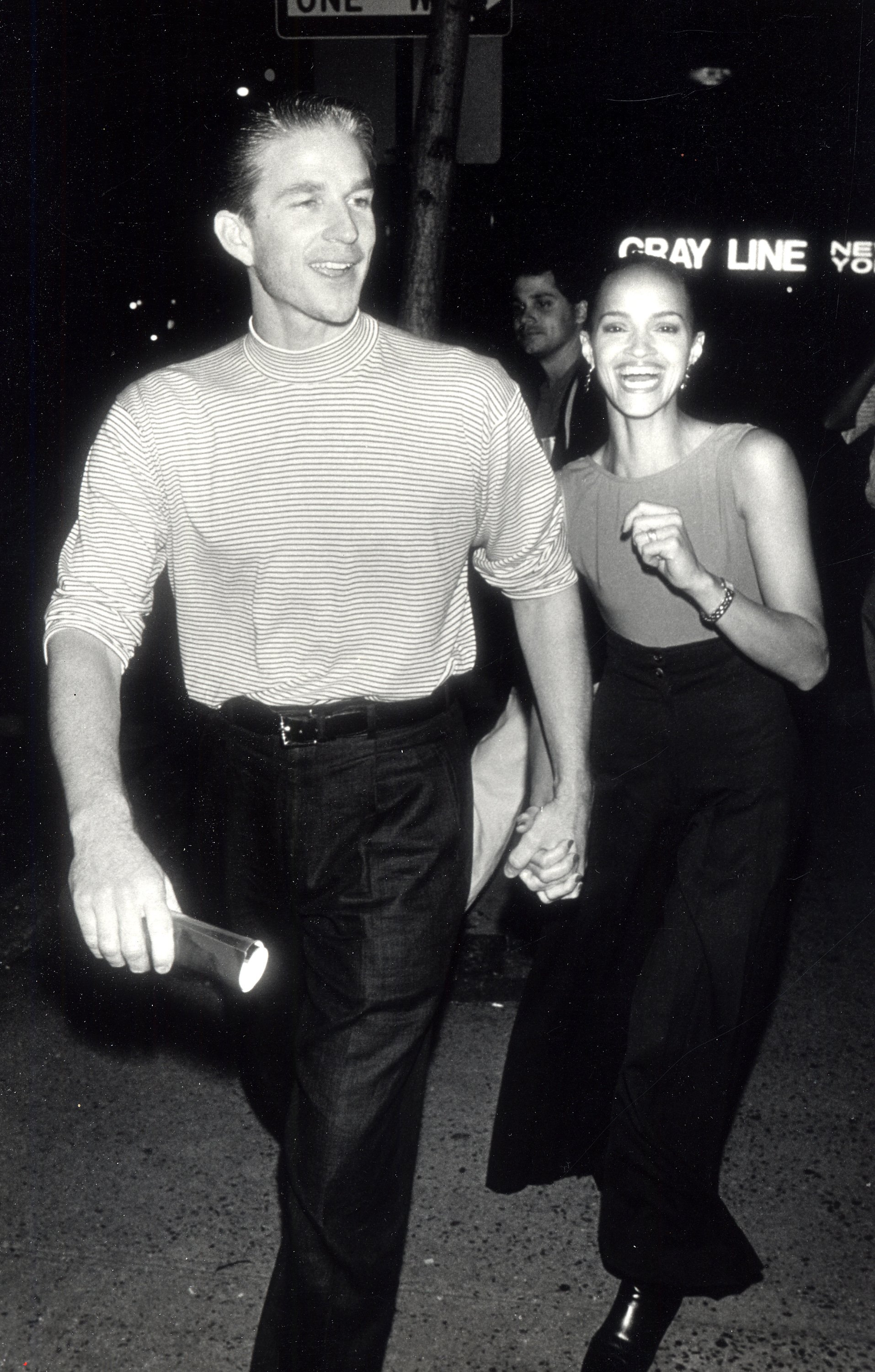 Matthew Modine and Caridad Rivera at the premiere of 'Sea of Love' on September 12, 1989 in New York City.  | Source: Getty Images