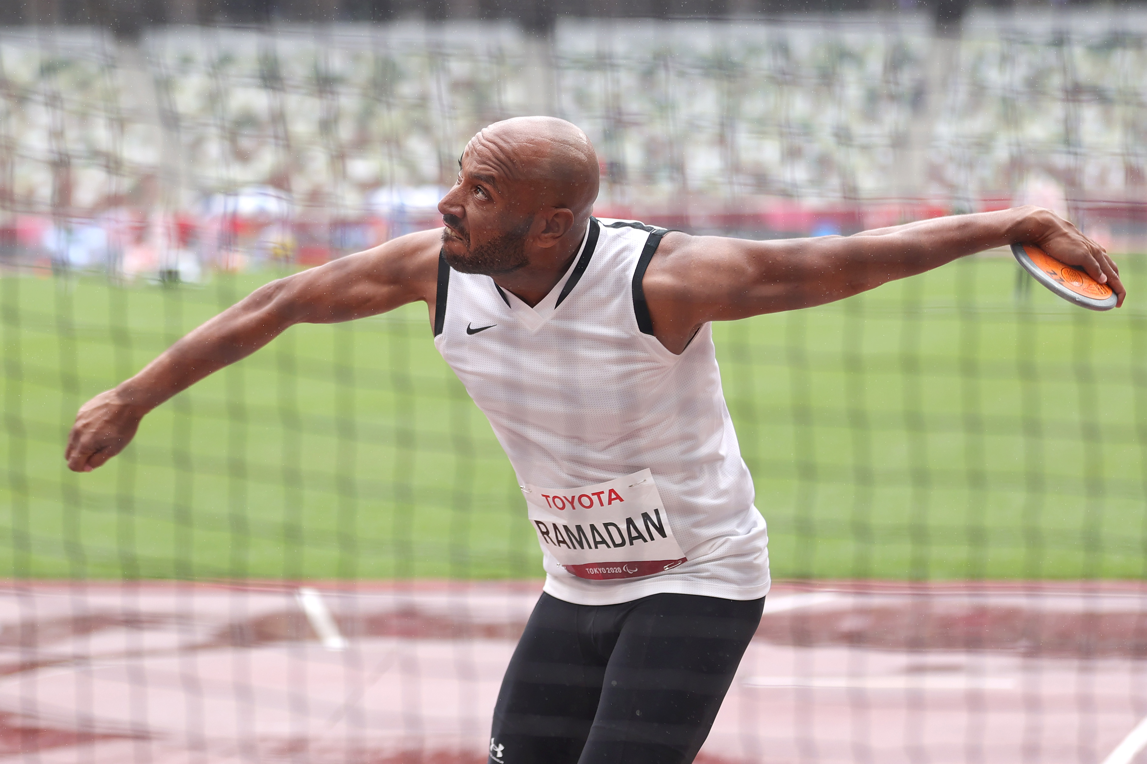 Mohamed Mohamed Ramadan of Team Egypt competes in the Men's Discus Throw - F37 Final on day 10 of the Tokyo 2020 Paralympic Games at the Olympic Stadium on September 03, 2021 in Tokyo, Japan | Source: Getty Images