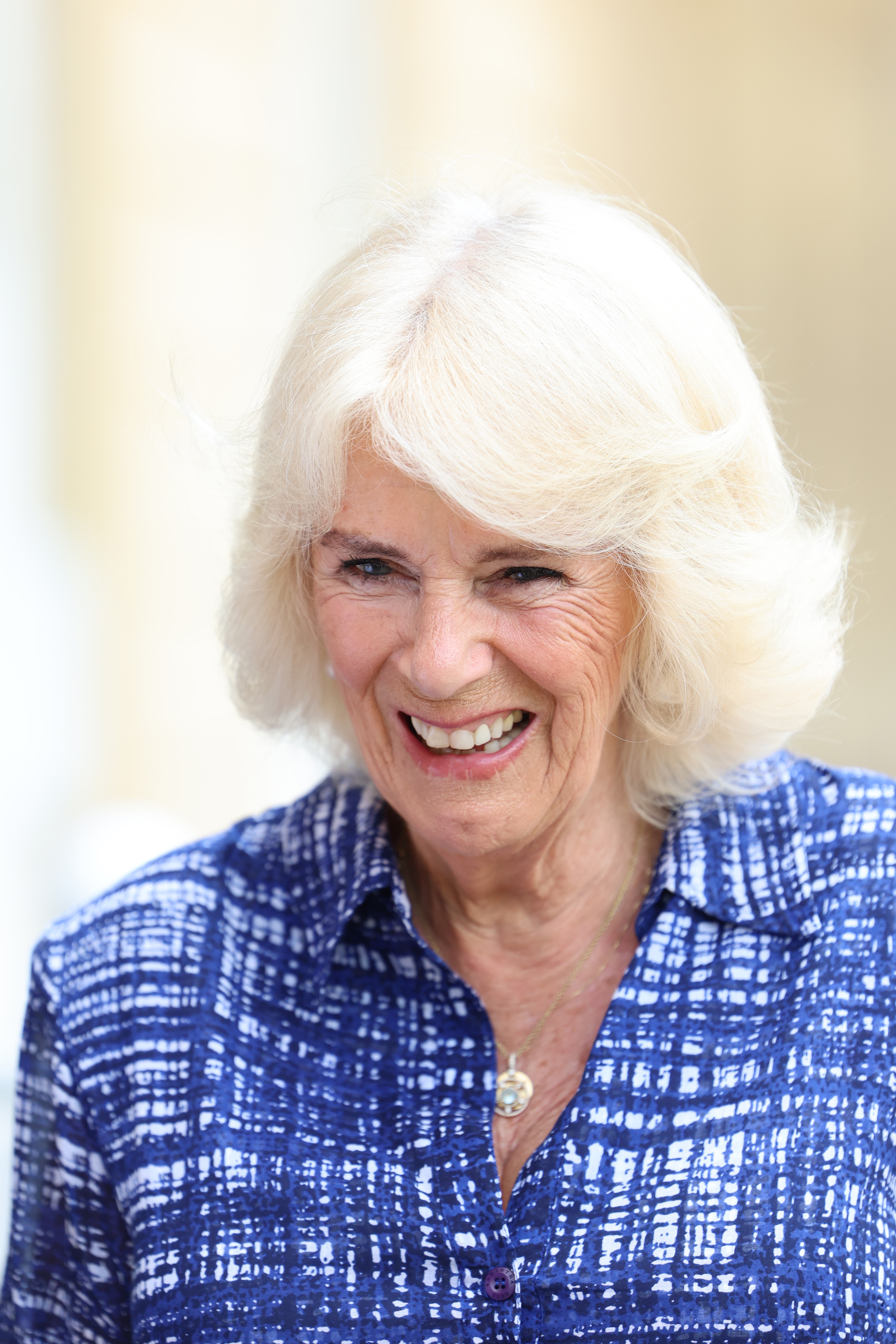 Queen Camilla at the final day of the Badminton Horse Trials 2024 at Badminton House on May 12, 2024 | Source: Getty Images