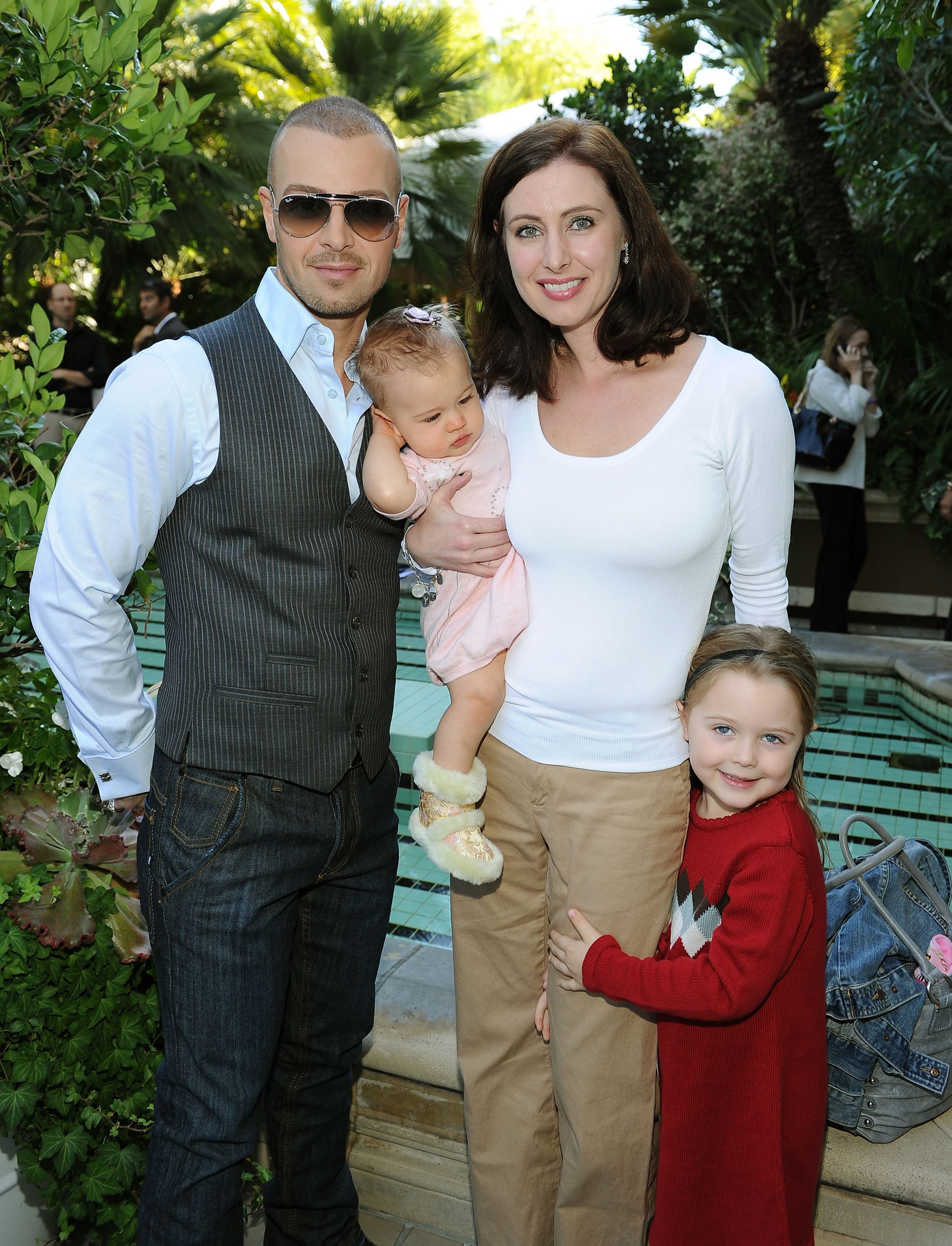 Joey Lawrence, daughter Liberty Grace, wife Chandie Yawn-Nelson and daughter Charli attend the 5th Annual Celebration of Babies Luncheon held at the Four Season Hotel Beverly Hills on November 13, 2010 | Photo: GettyImages