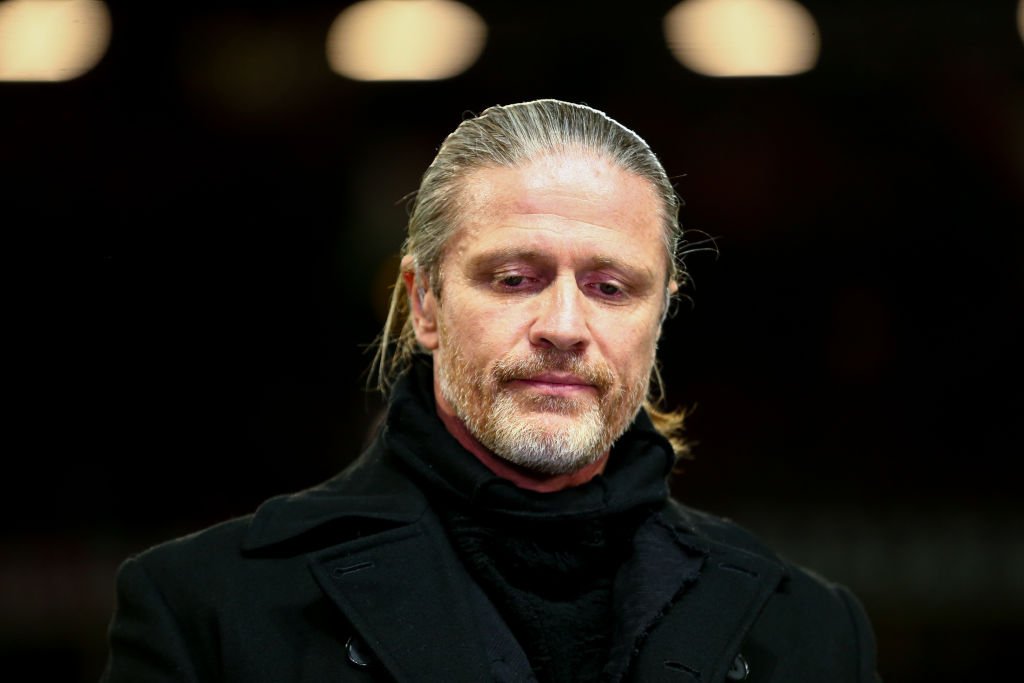 Emmanuel Petit le 12 février 2019 à Manchester. l Source : Getty Images Emmanuel Petit le 12 février 2019 à Manchester. l Source : Getty Images