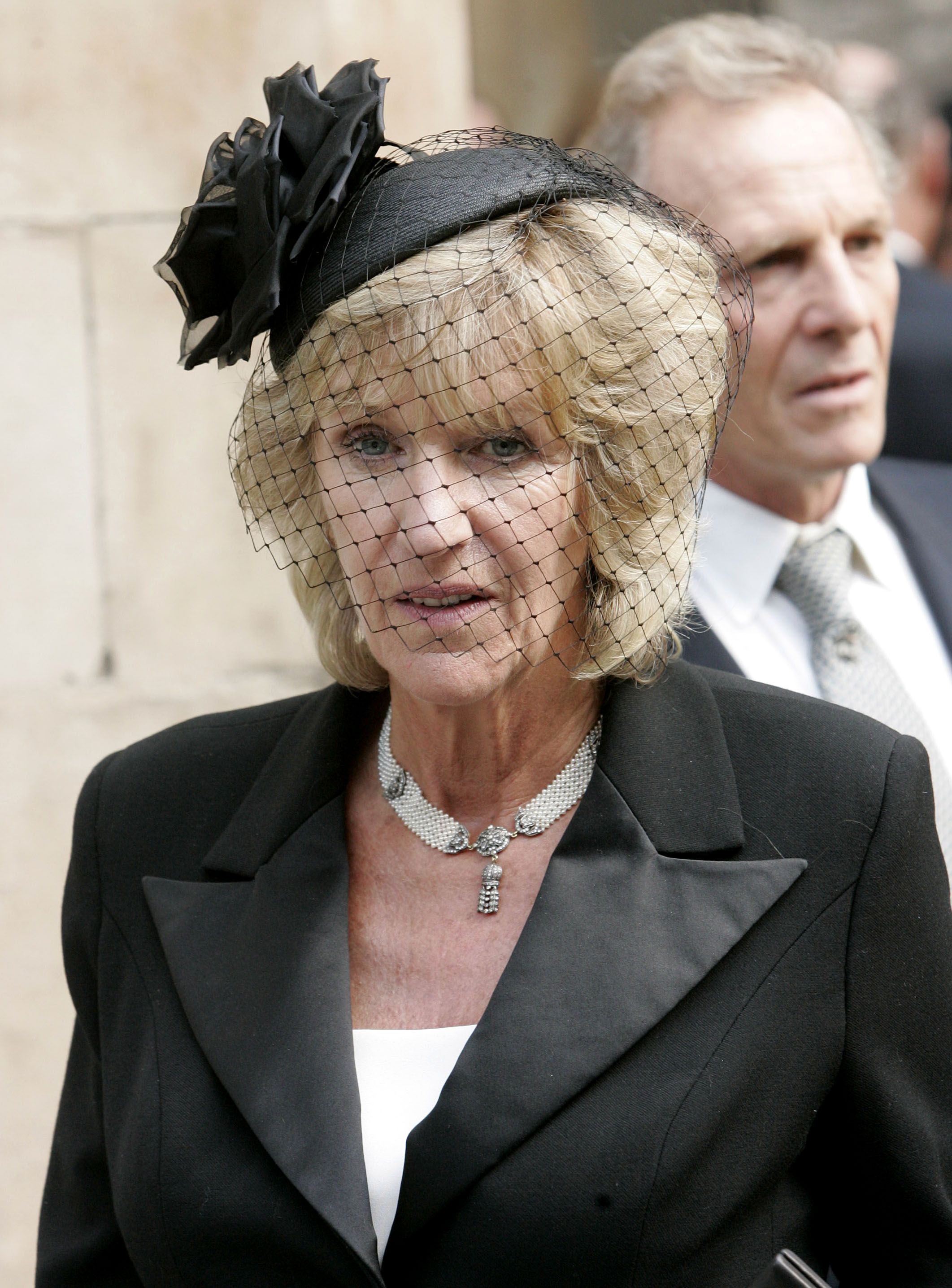 Annabel Elliot at a memorial service for Major Bruce Shand in St. Pauls Church in Knightsbridge, London on September 11, 2006 | Source: Getty Images