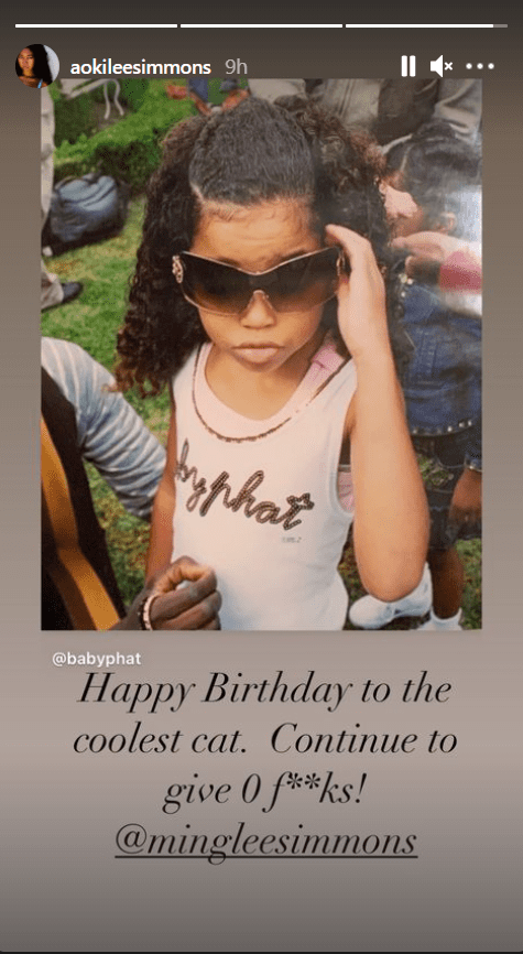 Aoki Lee Simmons celebrating her sister Ming Lee Simmons on her birthday | Photo: Instagram/aokileesimmons
