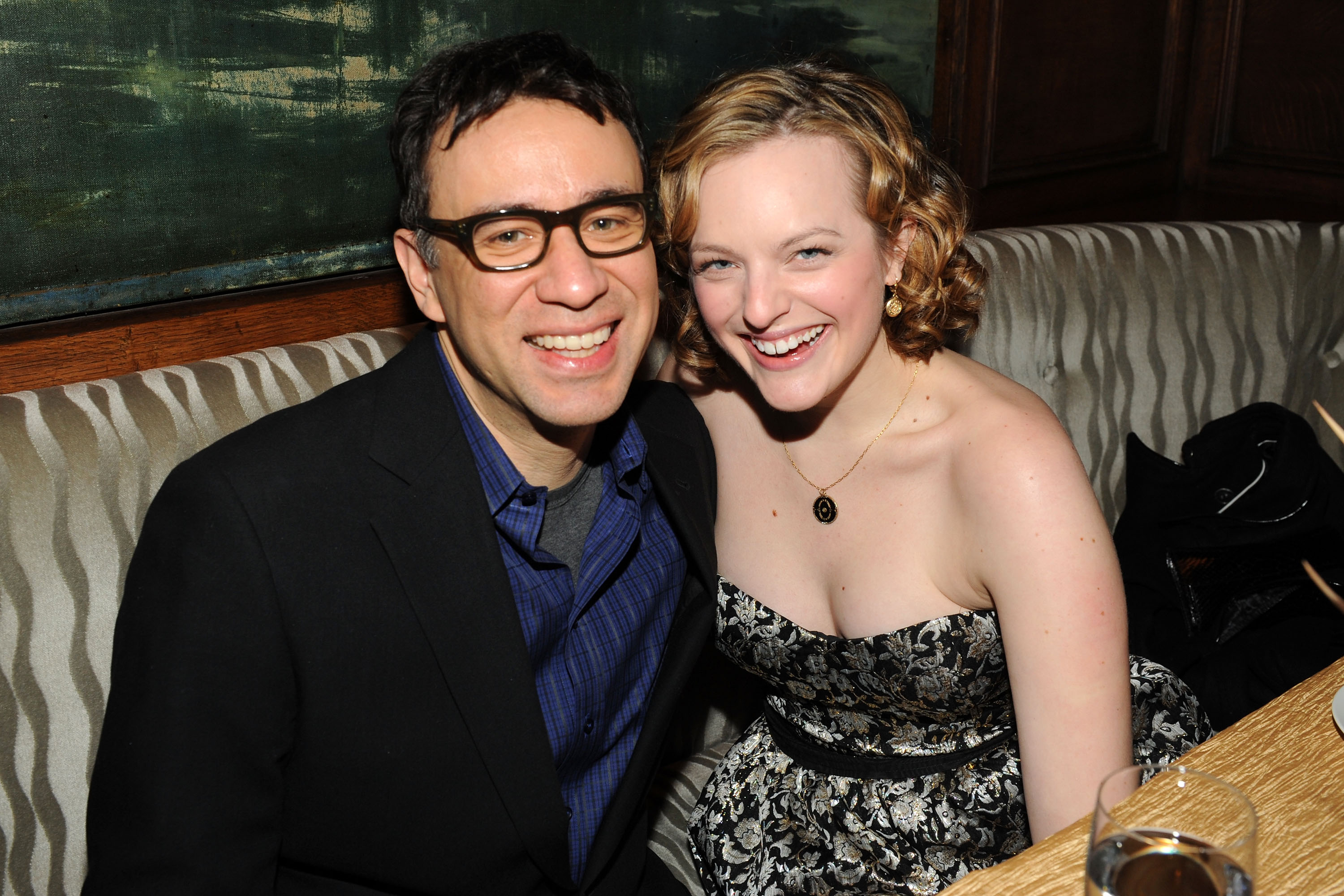 Fred Armisen and Elisabeth Moss at the premiere of "Did You Hear About the Morgans?" after-party on December 14, 2009, in New York. | Source: Getty Images