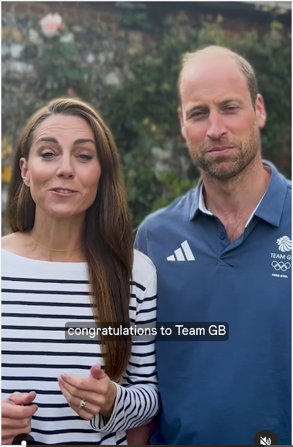 A screenshot of Prince William and Princess Catherine taken from a video shared on August 11, 2024 | Source: Instagram/princeandprincessofwales