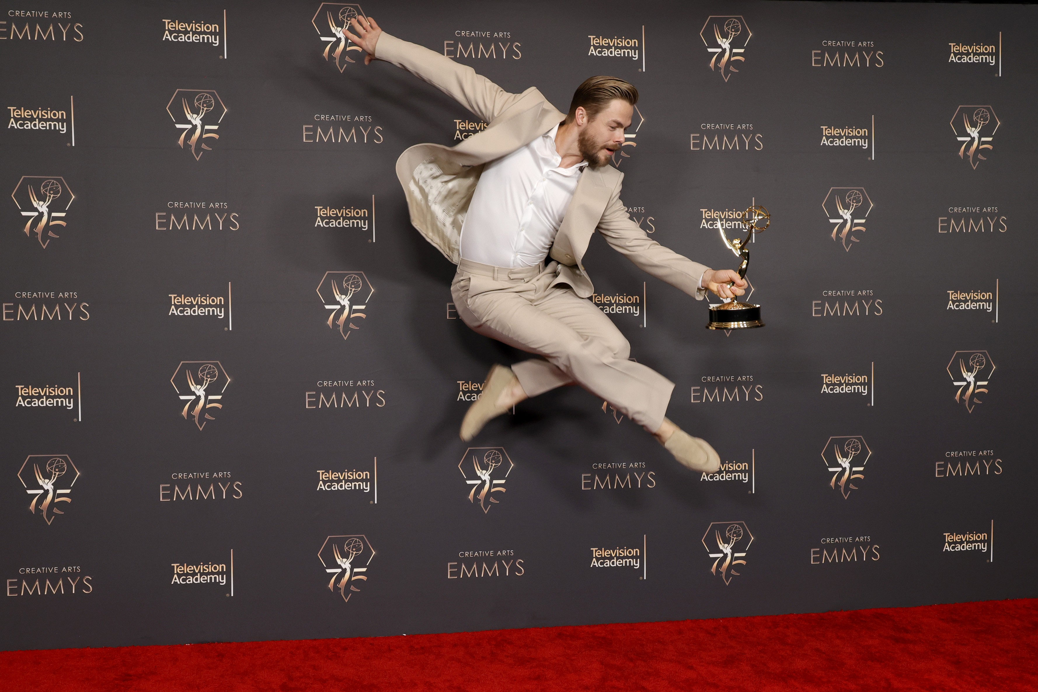 Derek Hough at the Creative Arts Emmys in Los Angeles, California on January 7, 2024 | Source: Getty Images