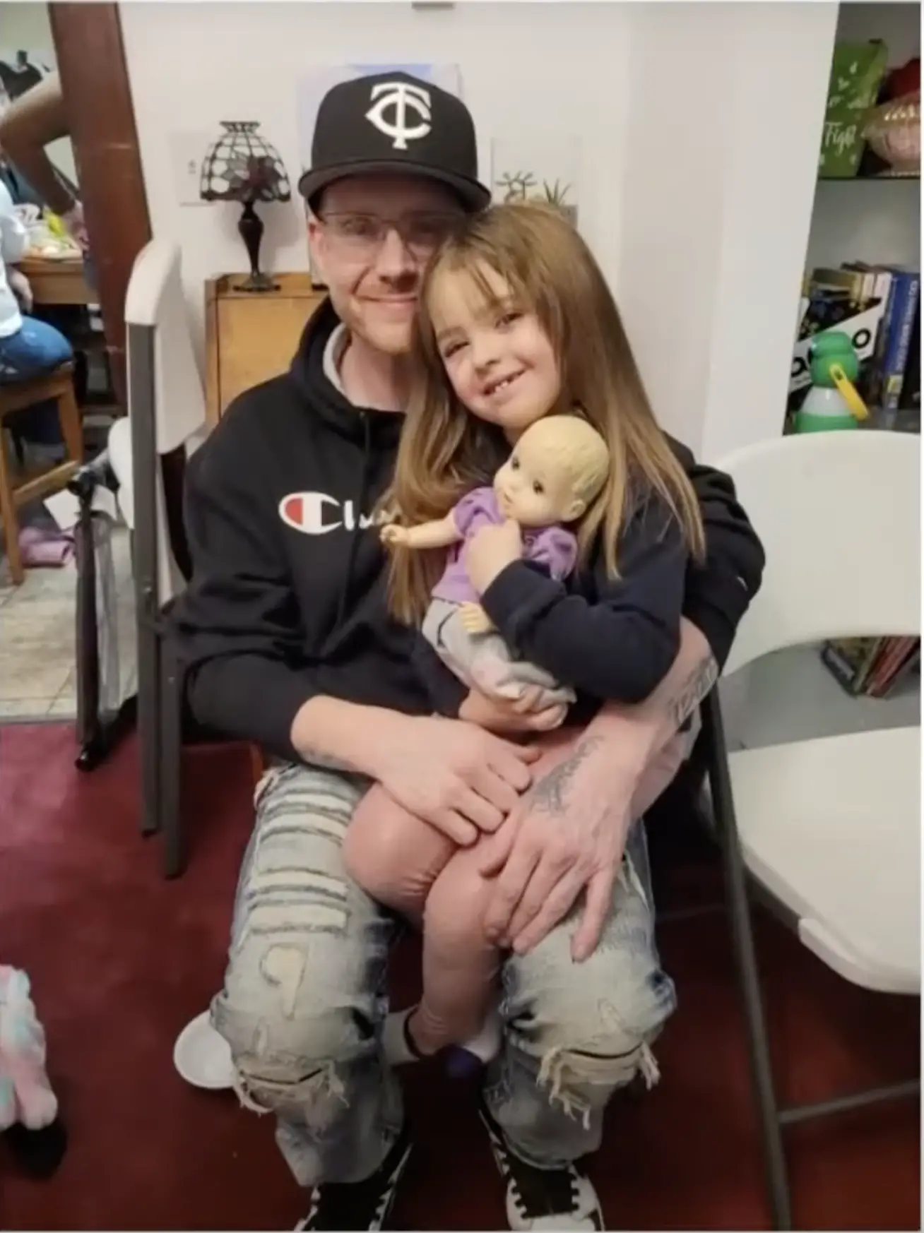 Christopher Peterson with his daughter, Morgan Rae Peterson, dated January 23, 2024 | Source: YouTube/Kare11