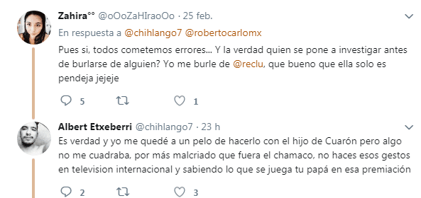 Respuesta de los internautas / Imagen tomada de: Twitter Respuesta de los internautas / Imagen tomada de: Twitter