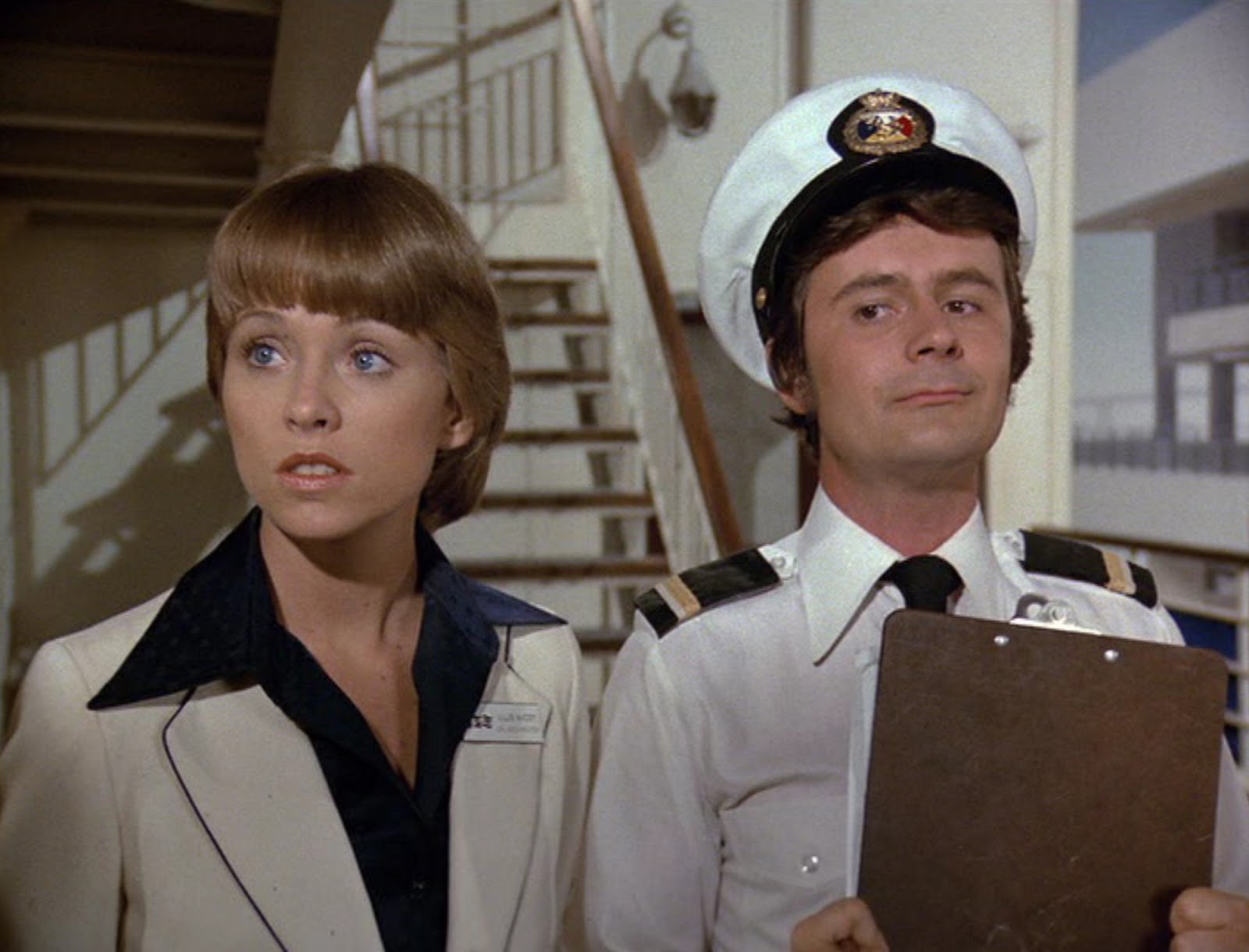 The famous actress and Fred Grandy shooting "The Love Boat," circa 1978. | Source: Getty Images