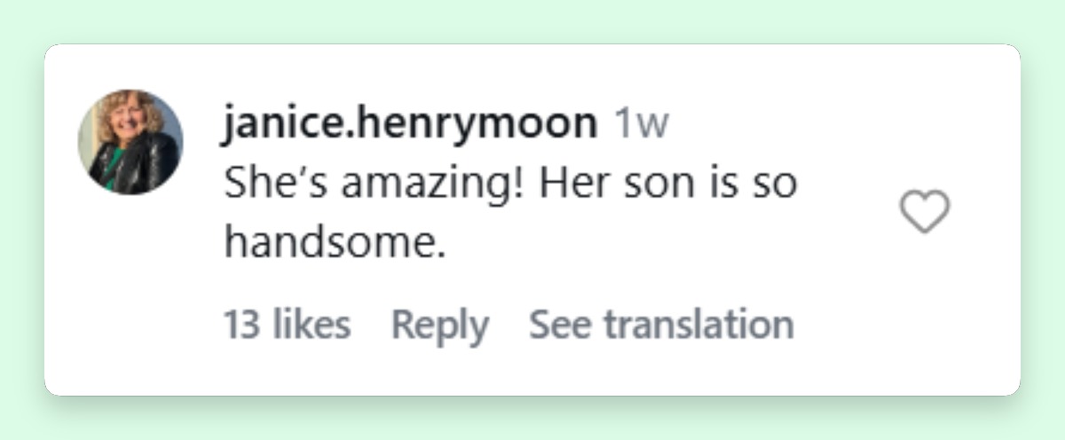 A netizen's comment about Jane Fonda and her son's appearance at the TMC Classic Film Festival Gala on April 30, 2026 | Source: Instagram/thisisheart