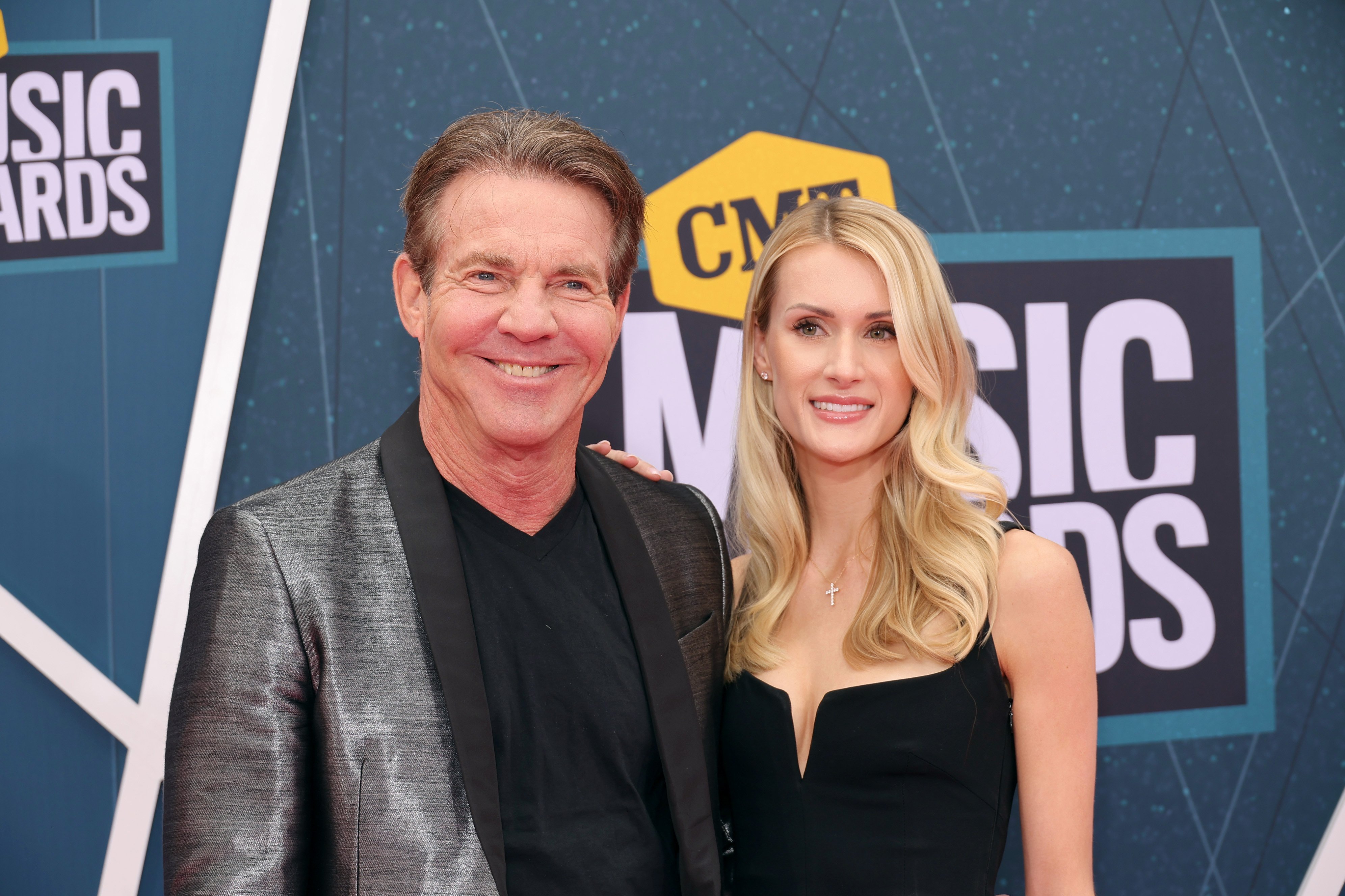 Dennis Quaid and Laura Savoie attend the 2022 CMT Music Awards at Nashville Municipal Auditorium on April 11, 2022 in Nashville, Tennessee. | Source: Getty Images