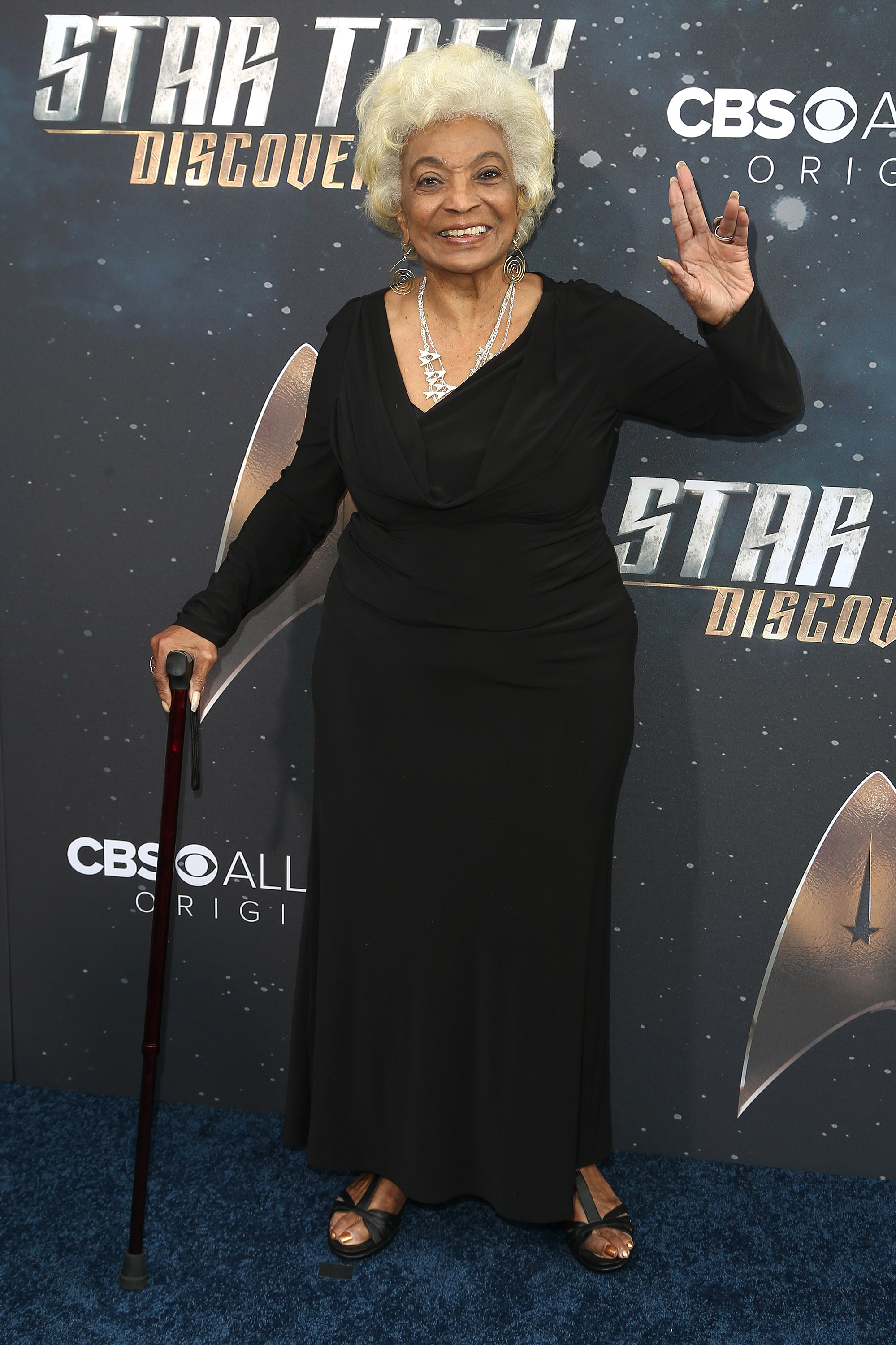 Nichelle Nichols at the premiere of CBS's "Star Trek: Discovery" at The Cinerama Dome on September 19, 2017, in Los Angeles, California. | Source: Getty Images