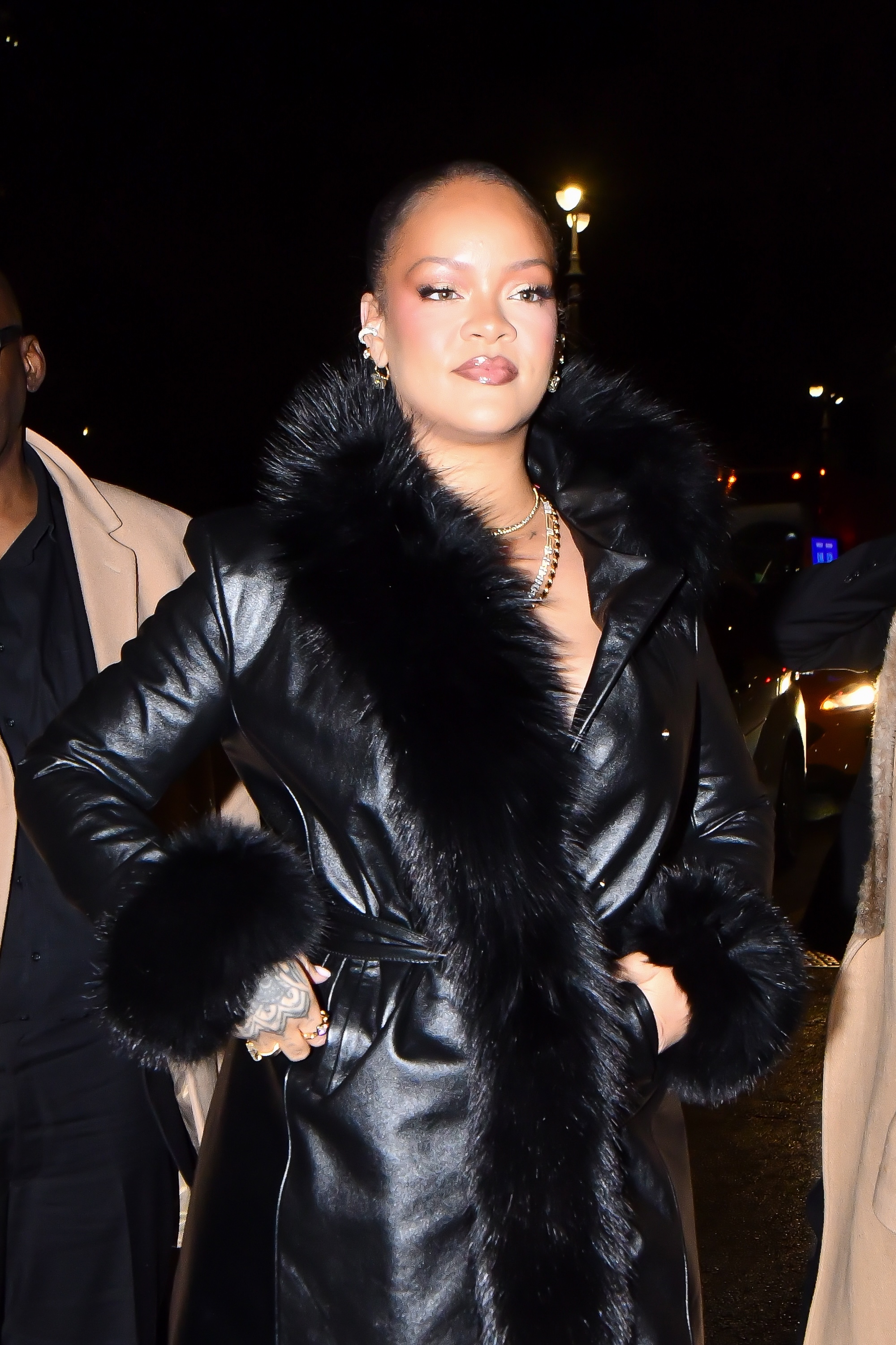 Rihanna is seen out and about in Manhattan on February 13, 2026 in New York City. | Source: Getty Images