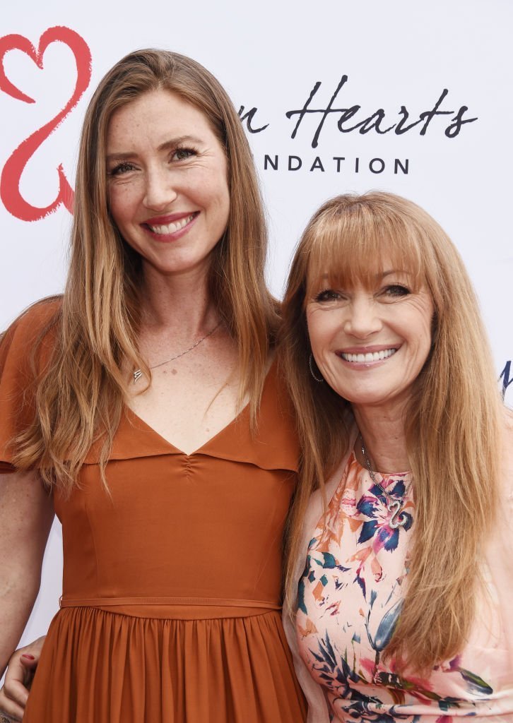 Jane Seymour (R) and her daughter Katherine Flynn attend The Open Hearts Foundation's 2018 Young Hearts Spring Event honoring Alliance of Moms and Shelift on May 6, 2018 in Malibu, California. | Photo:Getty Images