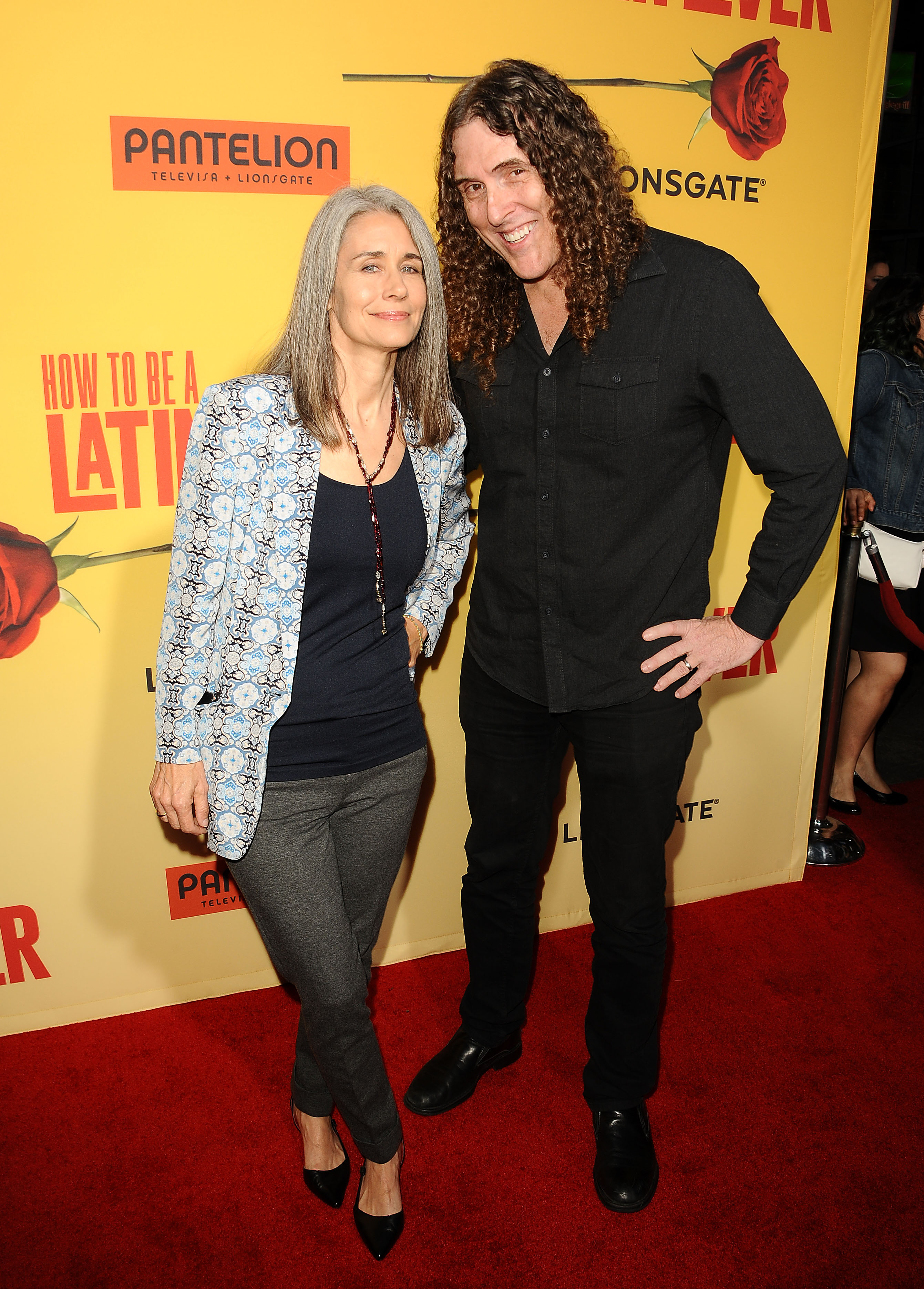 "Weird Al" Yankovic and Suzanne Yankovic at the premiere of "How to Be a Latin Lover" on April 26, 2017, in Hollywood, California. | Source: Getty Images