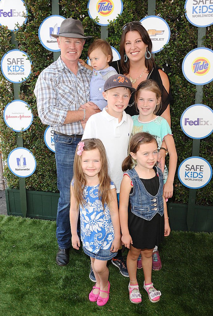 Actor Neal McDonough, wife Ruve McDonough and children attend Safe Kids Day at The Lot on April 26, 2015 | Source: Getty Images