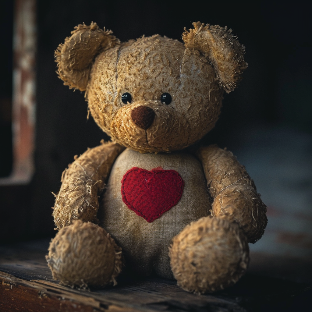 A worn teddy bear | Source: Midjourney