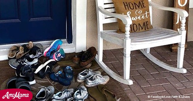 Mother of two teenagers shared message about 'shoes on the front porch' and it went viral