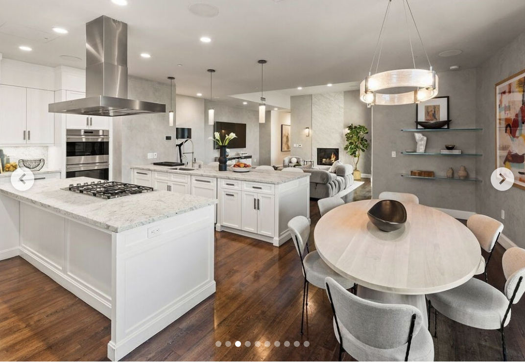 The kitchen at Rihanna's Century City penthouse, published in March 2024 | Source: instagram/robbreportrealestate
