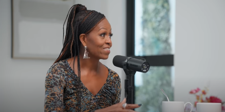 Michelle Obama talking about meeting Barack Obama during an episode of "IMO" dated August 6, 2025 | Source: Youtube/Michelle Obama