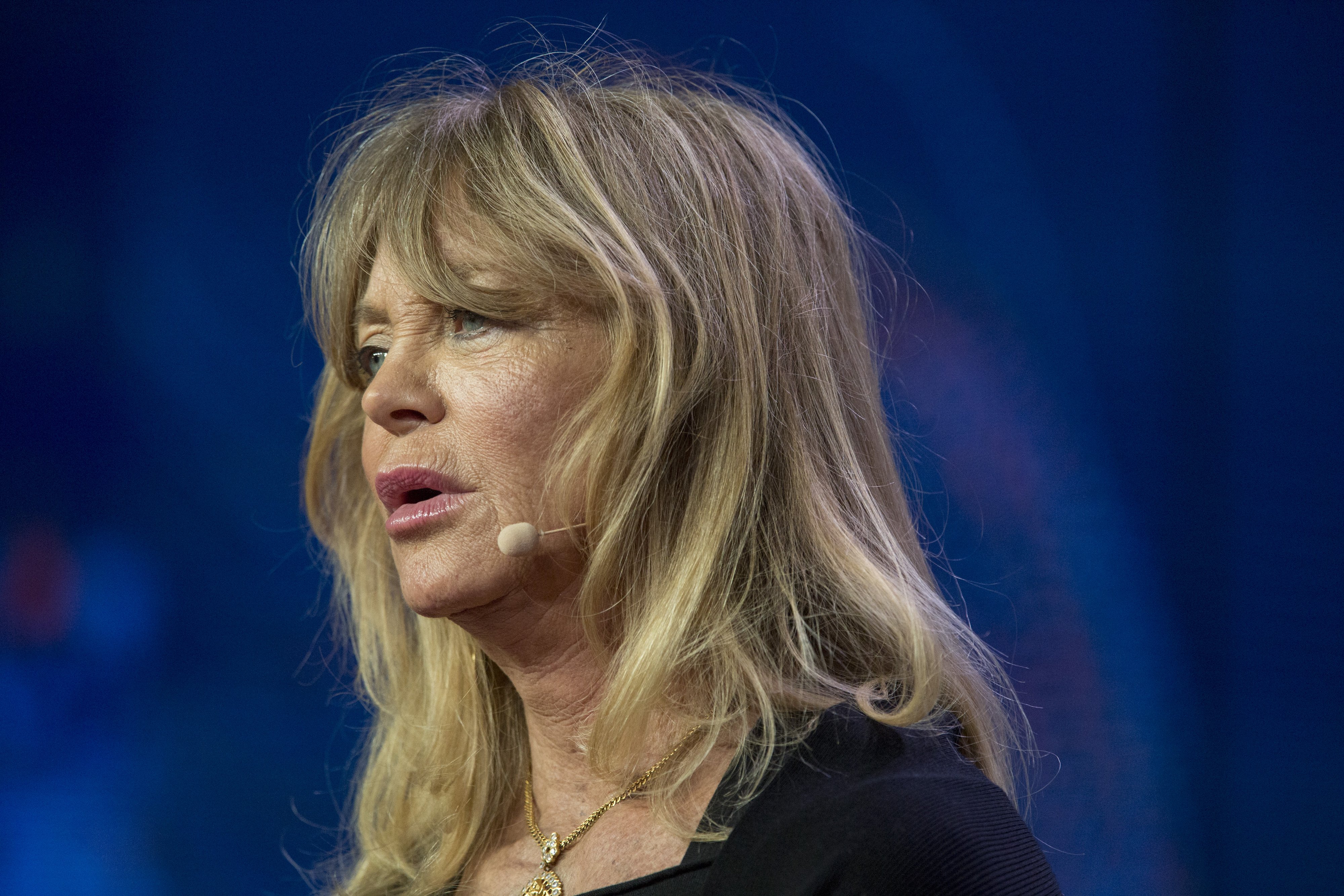 Goldie Hawn, founder of the Hawn Foundation, speaks during the Milken Institute Global Conference on May 1, 2018 in Beverly Hills, California | Photo: Getty Images