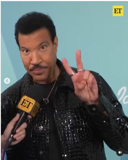 Lionel Richie speaking about his new granddaughter on an Instagram video dated May 20, 2024 | Source: Instagram/entertainmenttonight/