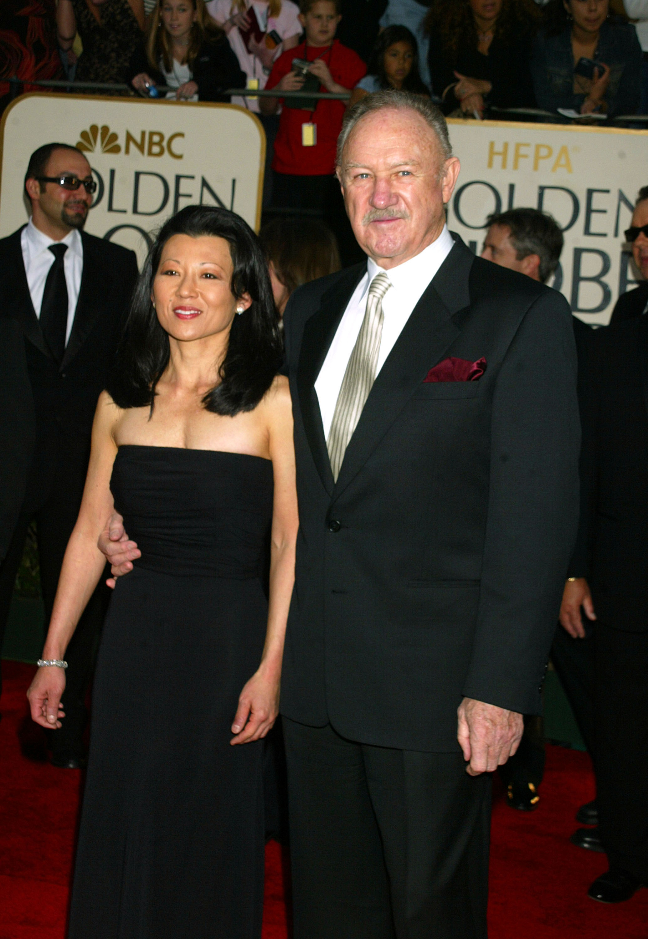 Betsy Arakawa and Gene Hackman at the 60th Annual Golden Globe Awards in Beverly Hills, California in 2003. | Source: Getty Images