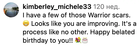 A supportive comment on Ashley Judd’s Instagram post.| Source: Instagram /ashley_judd