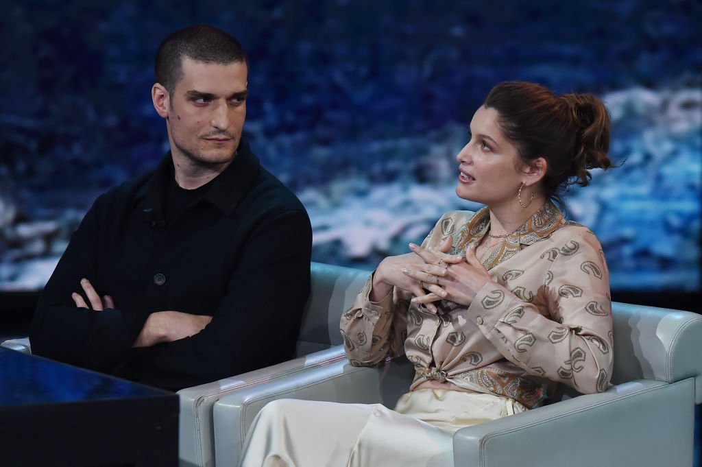 Laetitia Casta et Louis Garrel invités de l'émission télévisée Che Tempo Che Fa le 7 avril 2019 à Milan. Photo : Getty Images