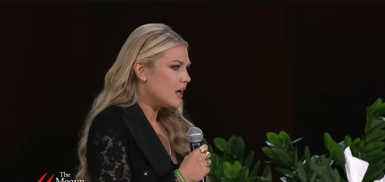 Erika Kirk speaks at "Megyn Kelly Live" on November 24, 2025 | Source: YouTube/@MegynKelly