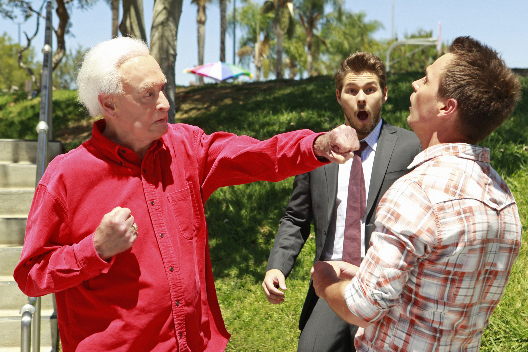 Bob Barker in "The Bold and The Beautiful" on August 5, 2014. | Source: Getty Images