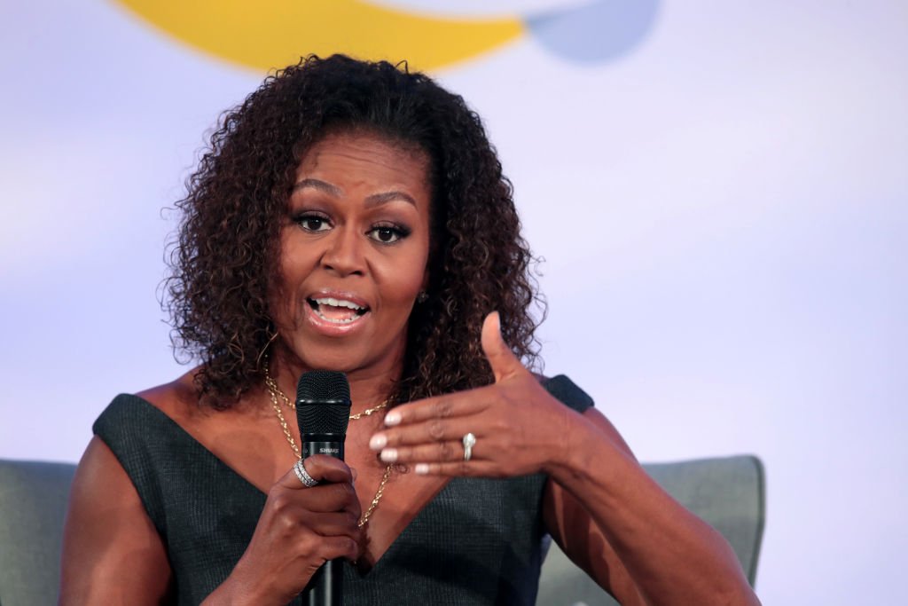 Former first lady Michelle Obama speaks to guests at the Obama Foundation Summit at Illinois Institute of Technology | Photo: Getty Images