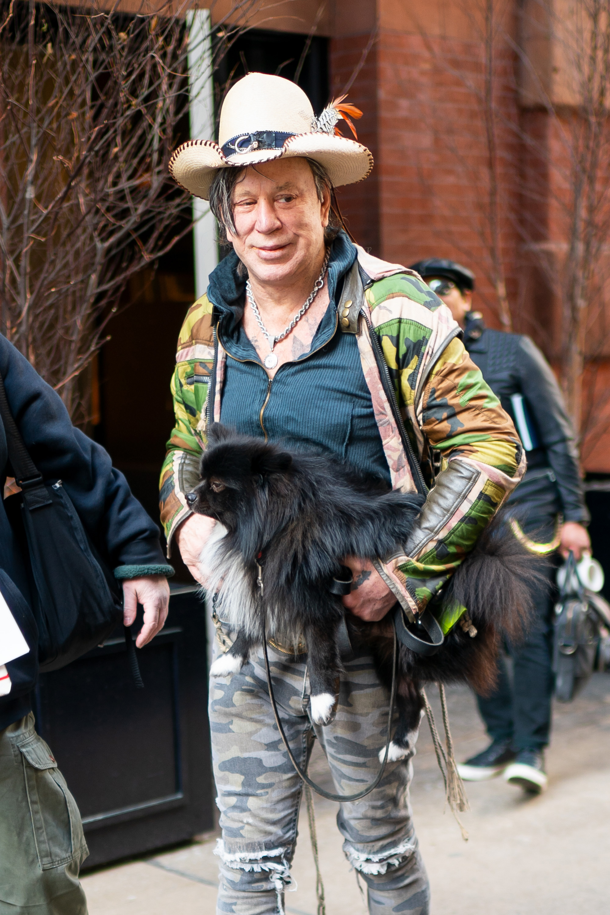Mickey Rourke is seen in SoHo on February 14, 2019, in New York City | Source: Getty Images