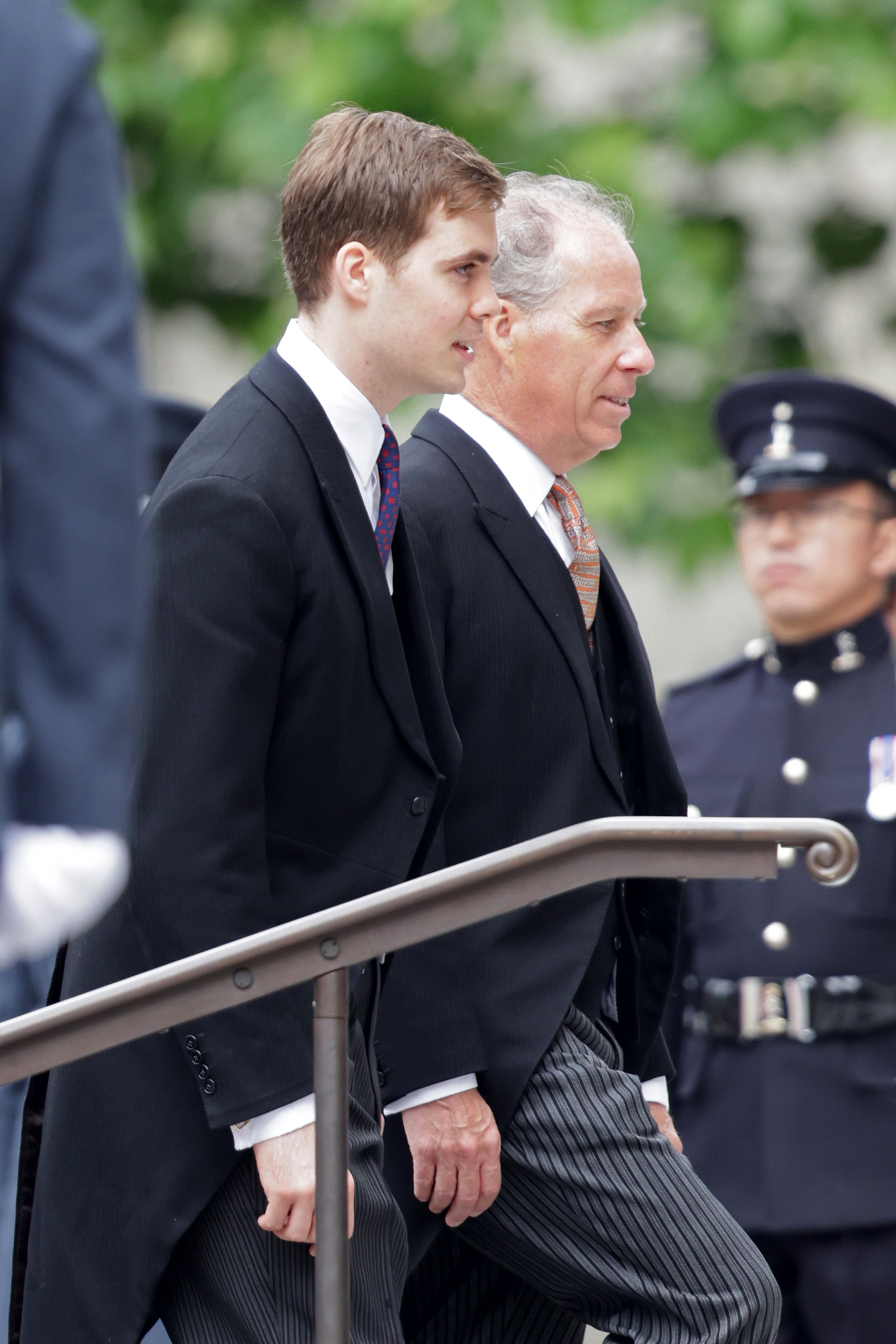 Charles Armstrong-Jones and David Armstrong-Jones arrive at the National Service of Thanksgiving at St Paul's Cathedral on June 3, 2022 in London, England. | Source: Getty Images