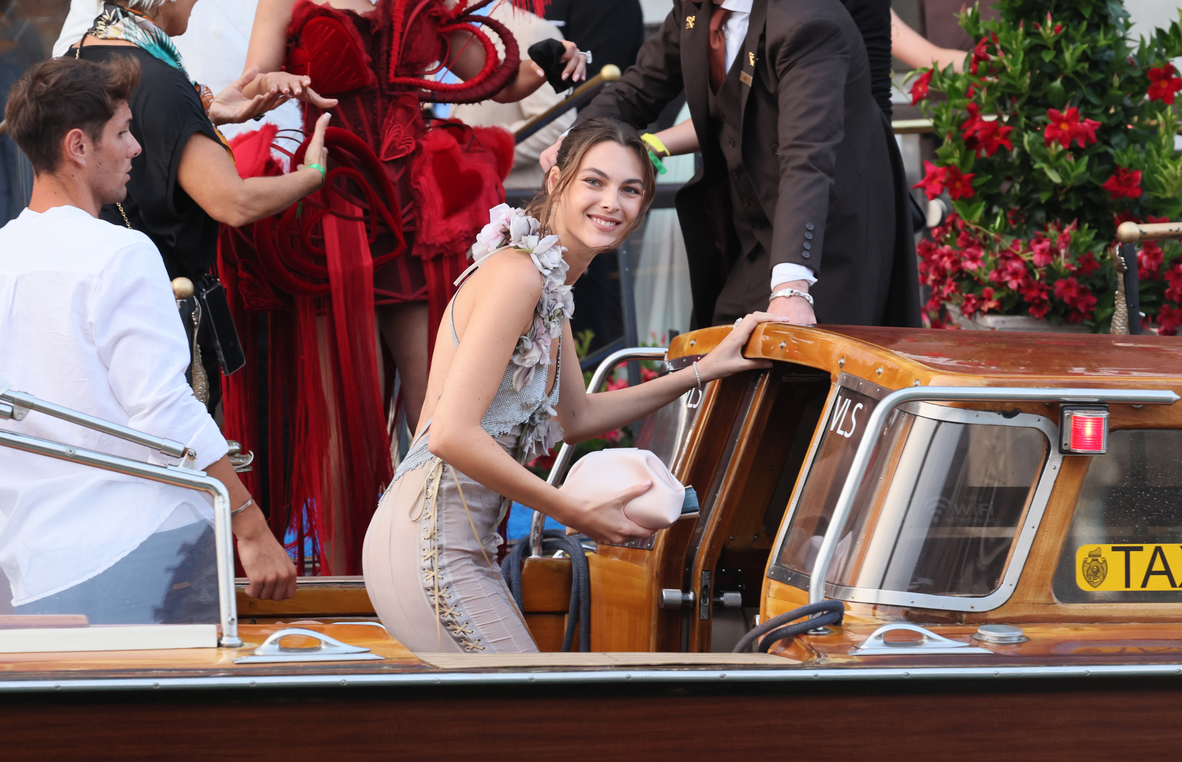 Vittoria Ceretti ahead of Jeff Bezos and Lauren Sánchez's Wedding on June 26, 2025, in Venice, Italy. | Source: Getty Images