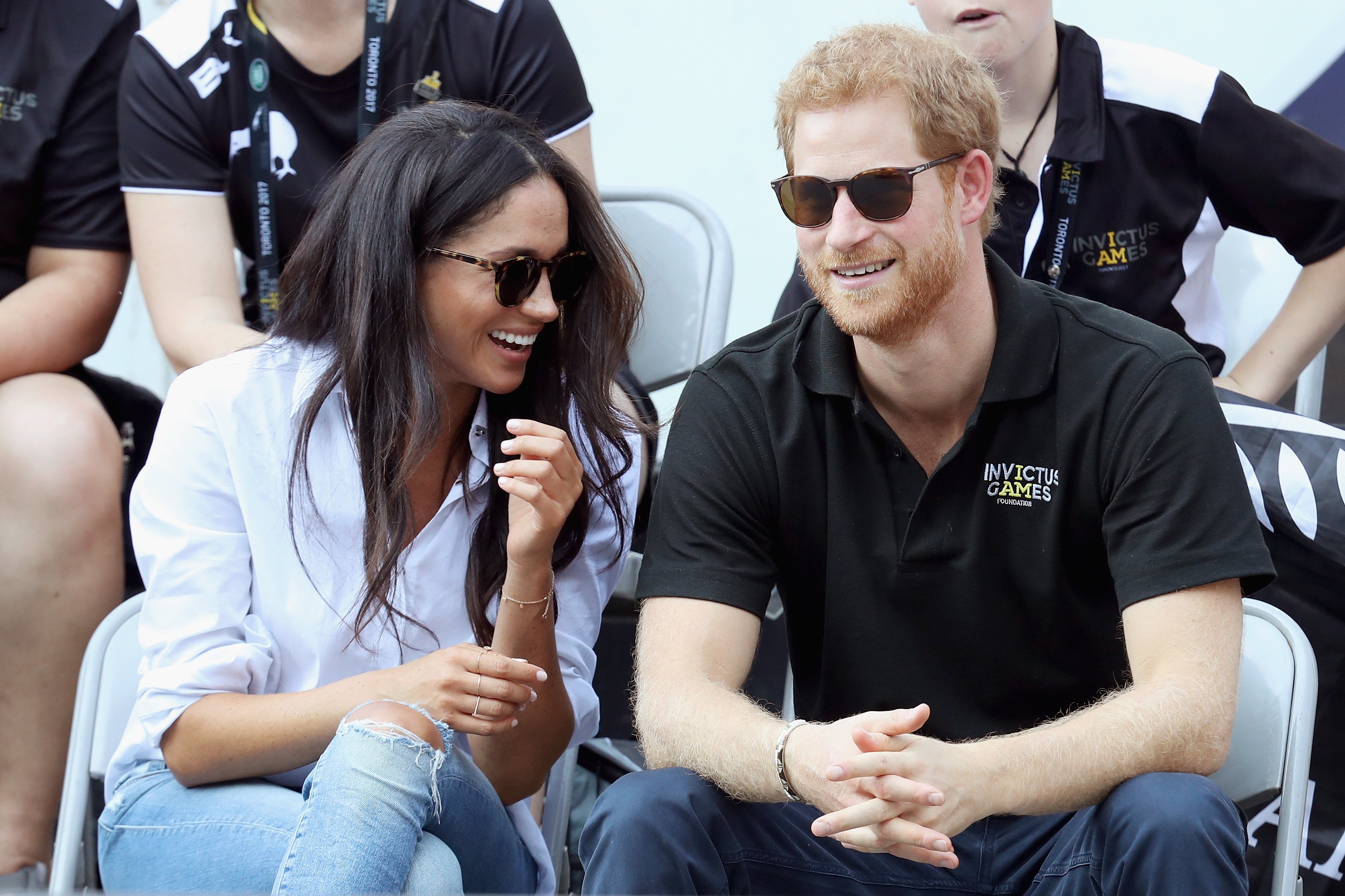 Prince Harry and Meghan Markle attend a Wheelchair Tennis match during the Invictus Games 2017 at Nathan Philips Square on September 25, 2017, in Toronto, Canada. | Source: Getty Images