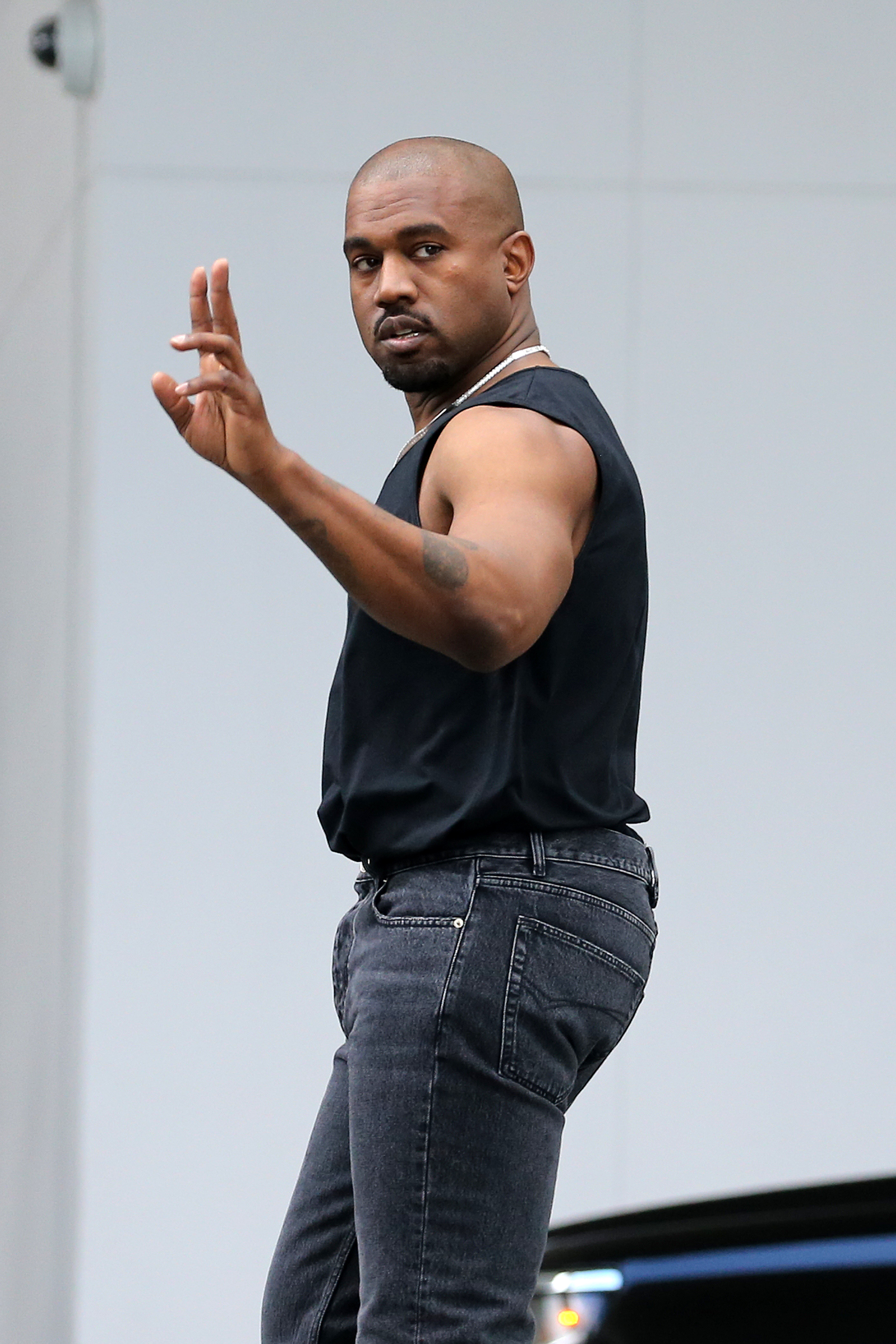 Kanye West is seen leaving his hotel on March 3, 2022, in Miami, Florida | Source: Getty Images