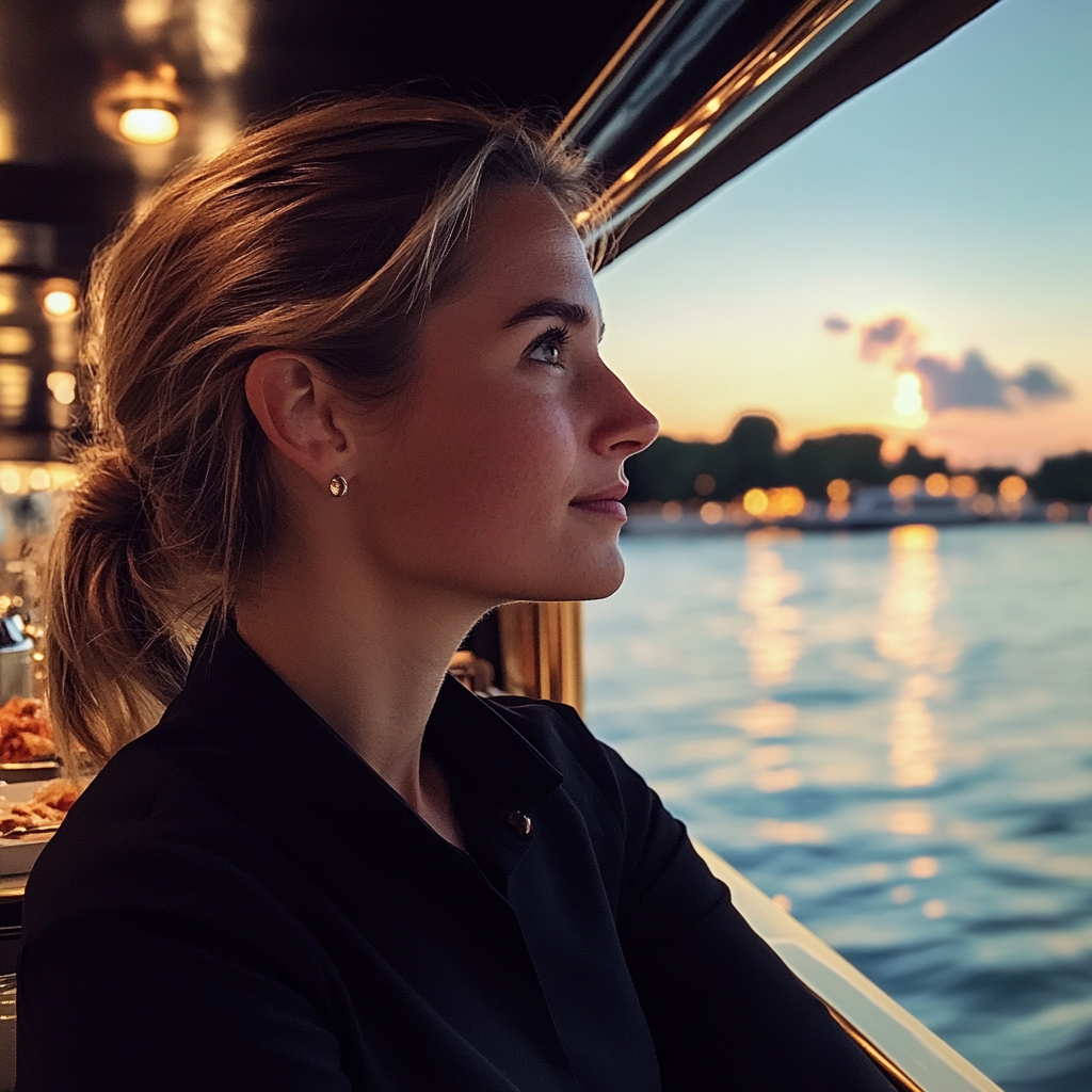 A woman looking at the water | Source: Midjourney