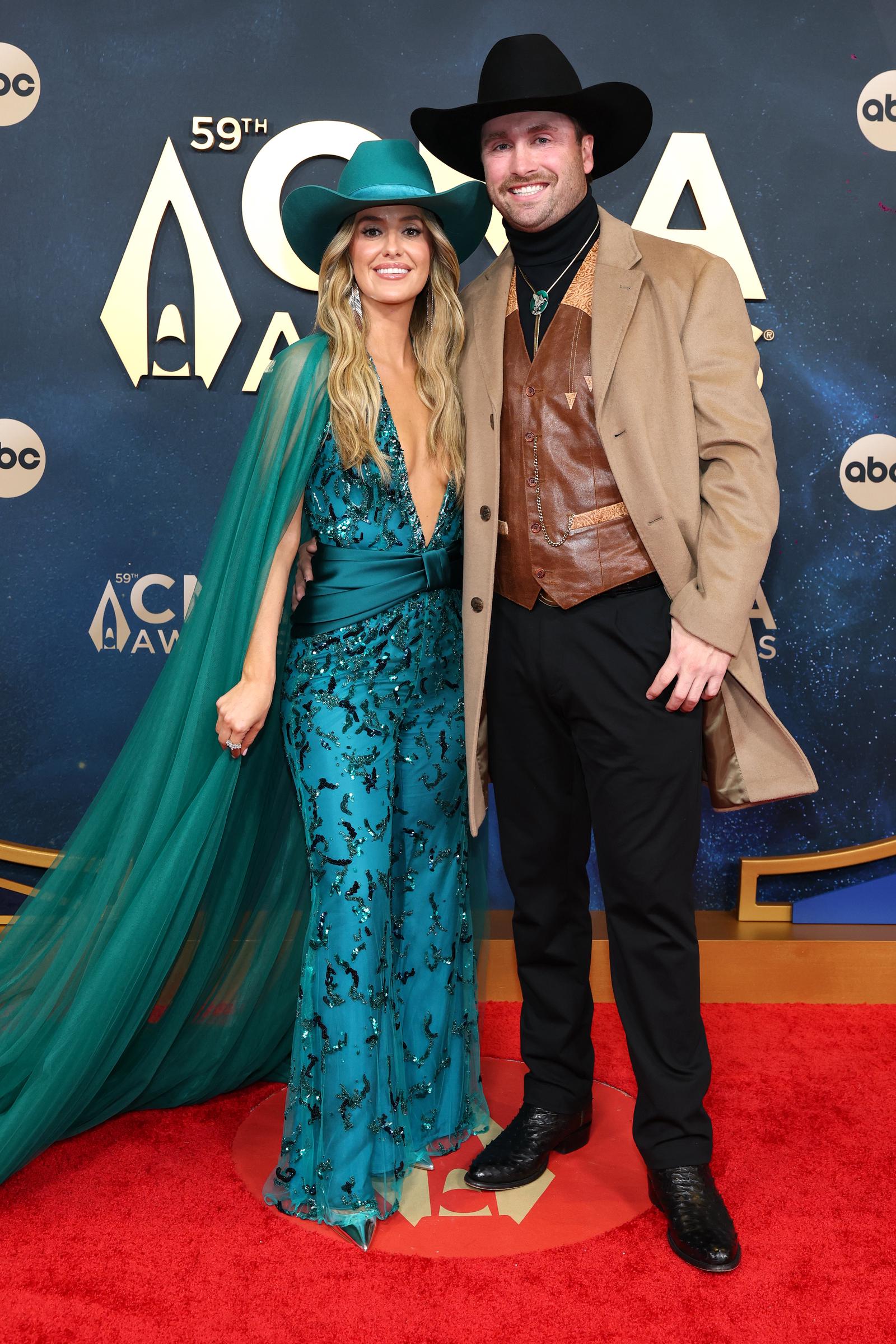 Lainey Wilson and Devlin "Duck" Hodges at Music City Center on November 19, 2025 in Nashville, Tennessee | Source: Getty Images