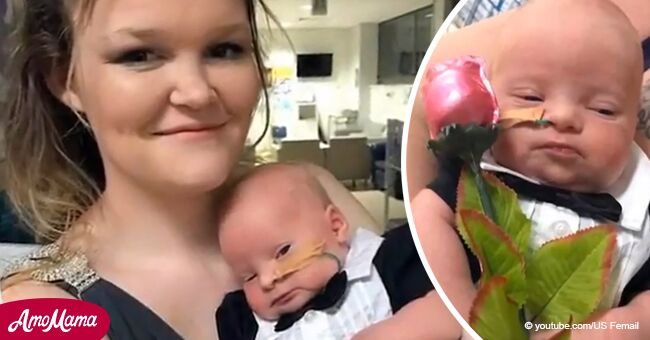 Chica sueña con graduación pero no puede dejar a hijo con síndrome de Down. Entonces decide celebrar en hospital